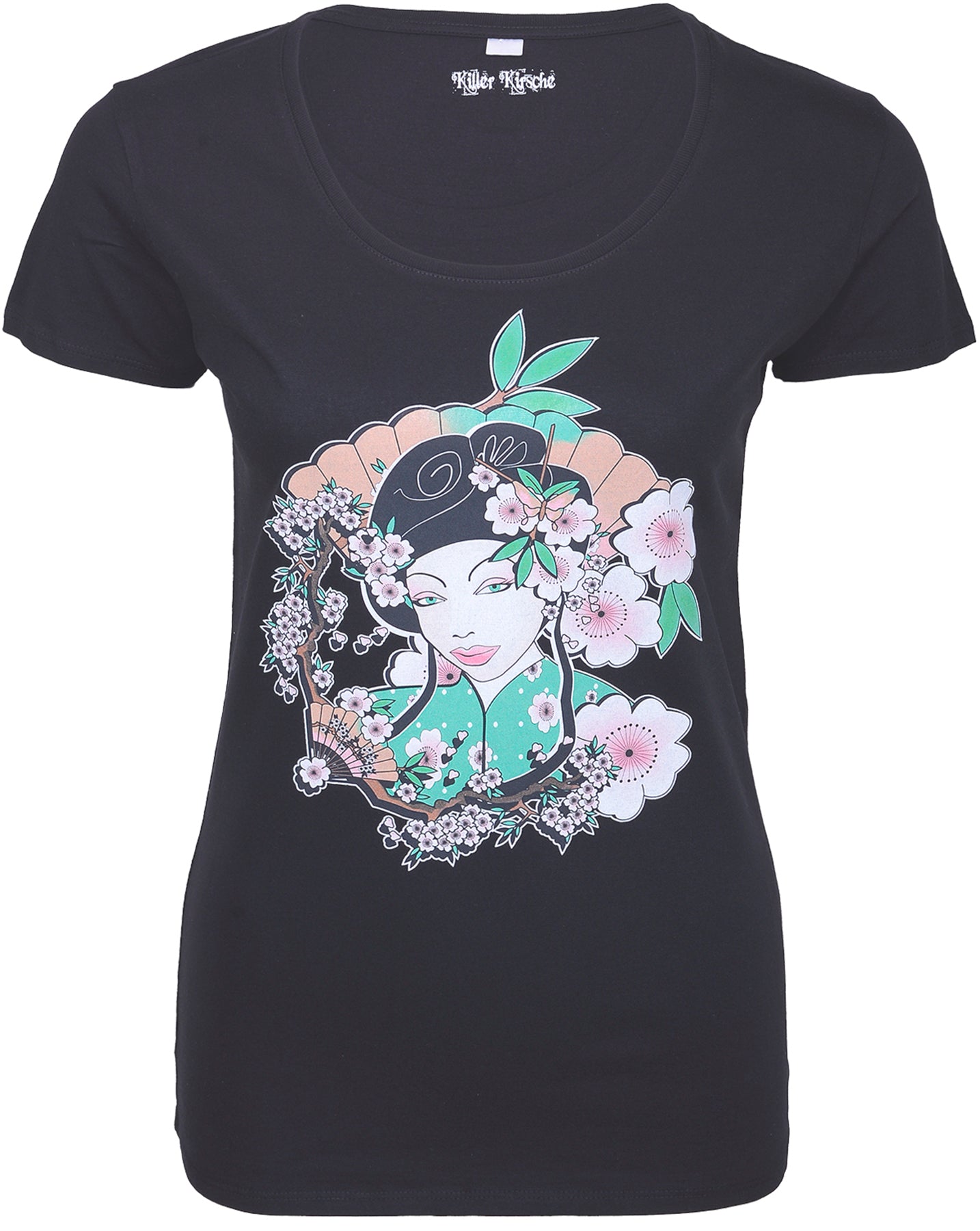 Killer_Kirsche_ASIA_StTYLE_GEISHA_Girlie_Kurzarm_T-Shirt_-_schwarz