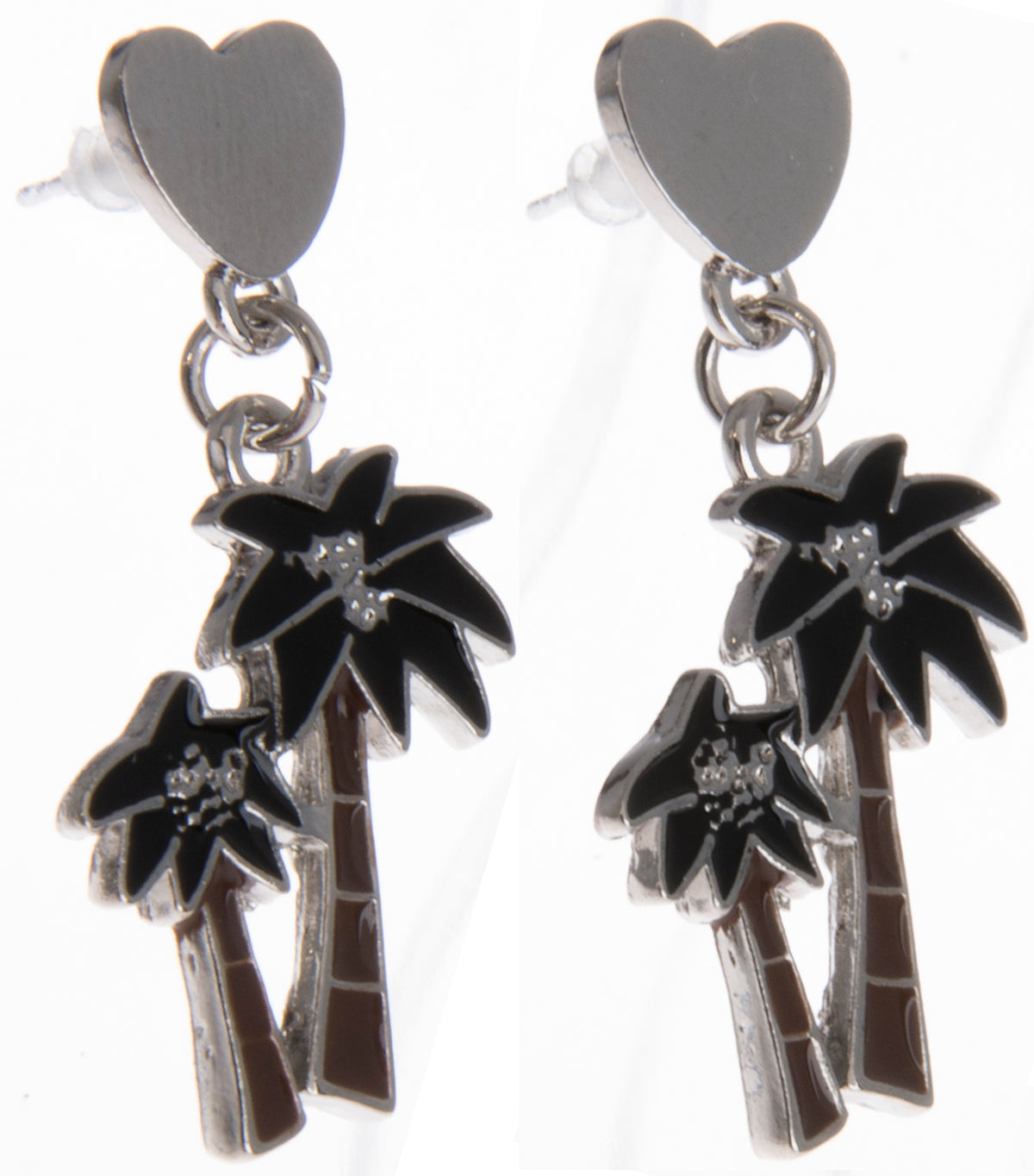 Killer_Kirsche_BLACK_PALM_TREE_Tropical_Herz_Vintage_OHRSTECKER-3