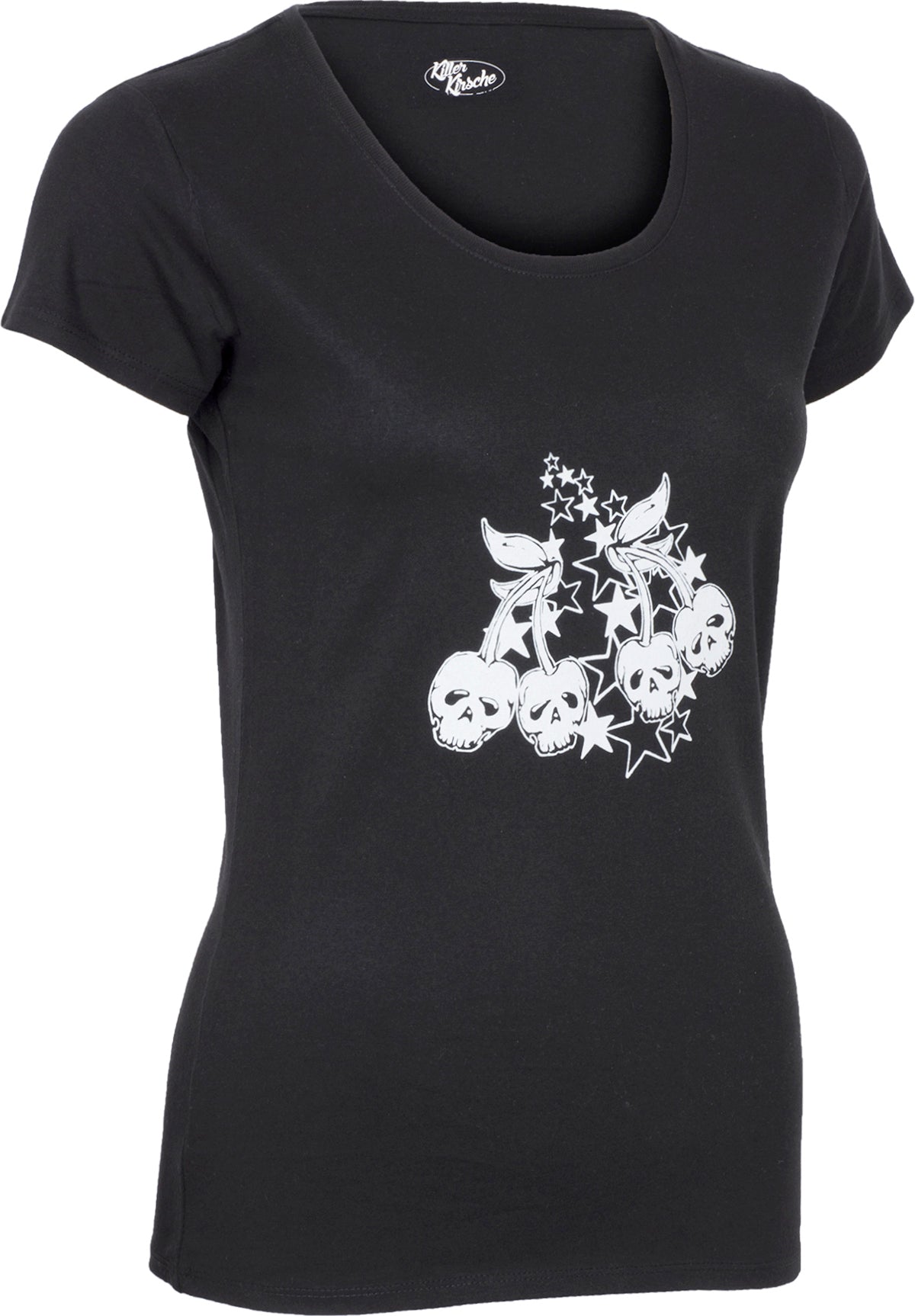 Killer_Kirsche_CHERRY_Skull_STARS_Kurzarm_Rundhals_Shirt_-_Schwarz-3