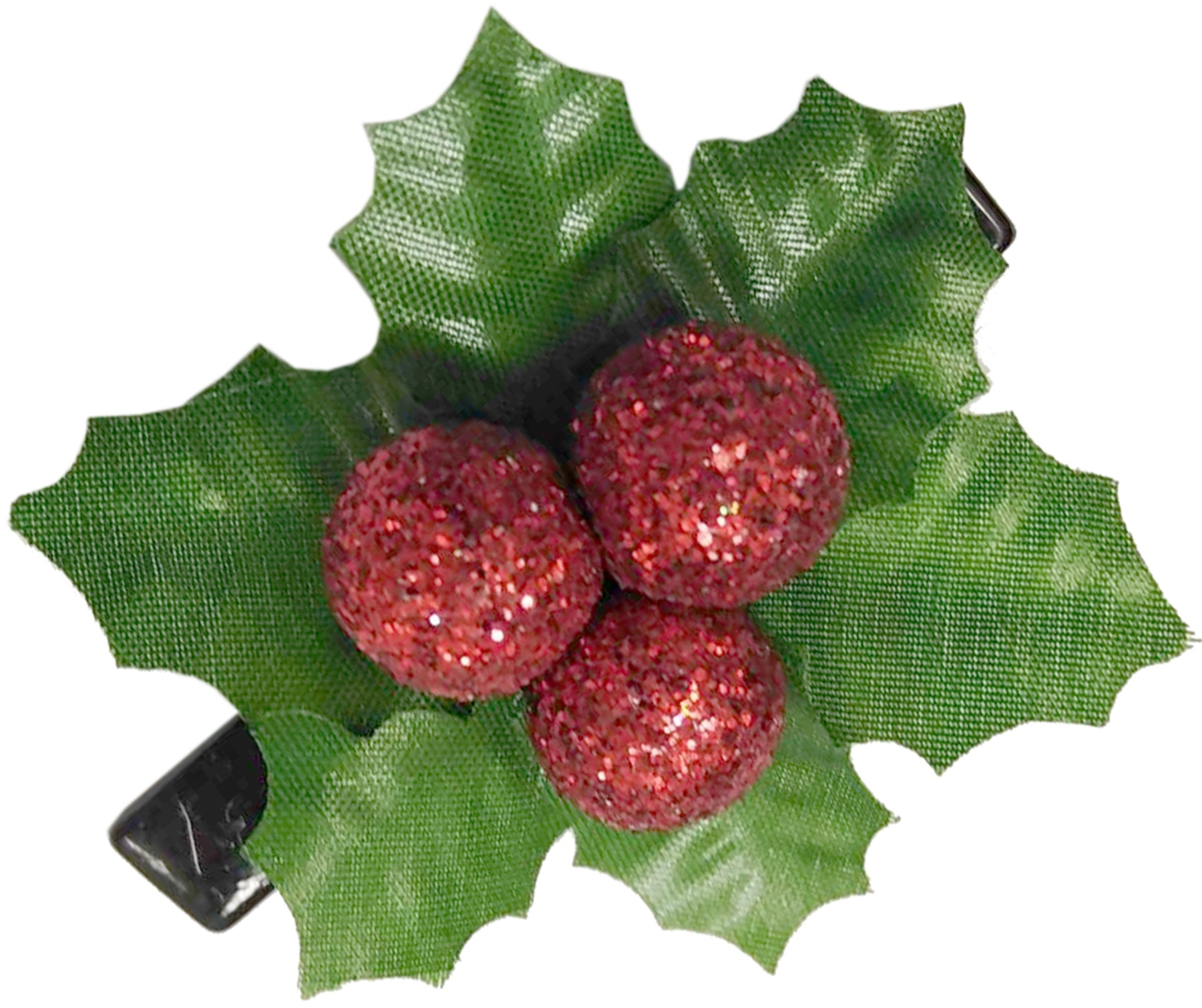 Killer_Kirsche_GLITTER_CHRISTMAS_BERRIES_Weihnachts_Haarklammer_mit_Blaettern_und_Beeren_1