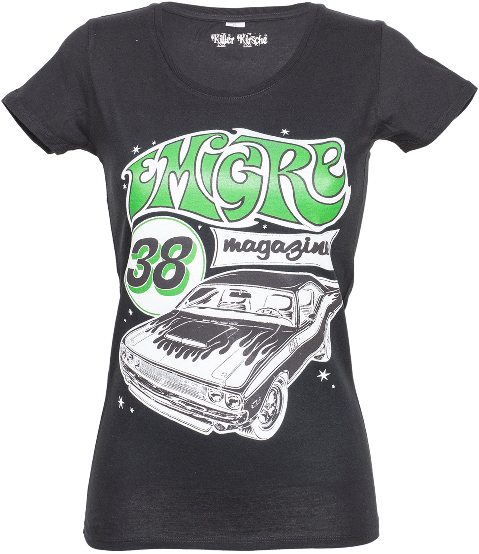 Killer_Kirsche_HOTROD_Magazine_Flames_Oldschool_Kurzarm_Shirt_killer_kirsche