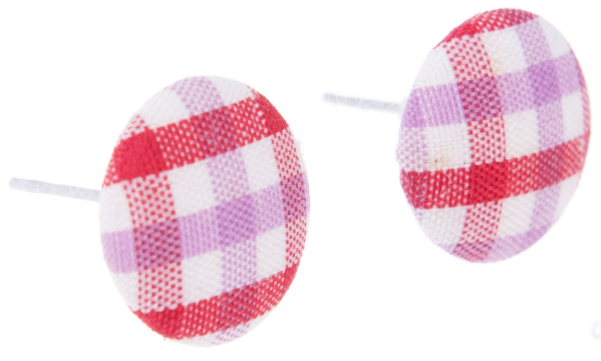 Killer_Kirsche_LEWELYN_Vintage_GINGHAM_Karo_Retro_Button_OHRSTECKERrf-2