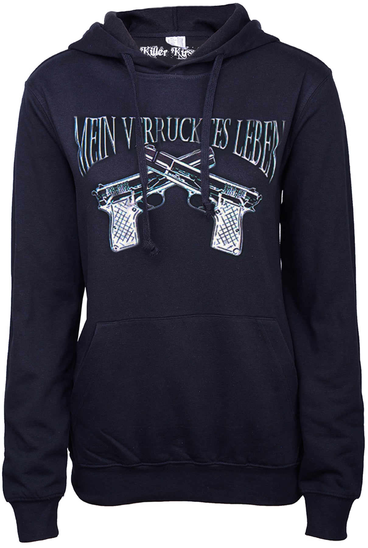 Killer_Kirsche_MEIN_VERRueCKTES_LEBEN_Langarm_Motiv_Girlie_KAPUZENPULLI_Hoodie