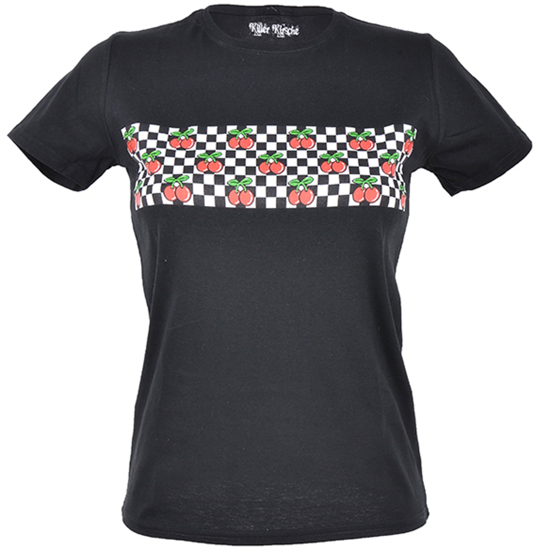 Killer_Kirsche_SKA_AND_CHERRYS_Schachbrettmuster_Ska_Kirschen_Motiv_Kurzarm_Girlie_Shirt_killer_kirsche
