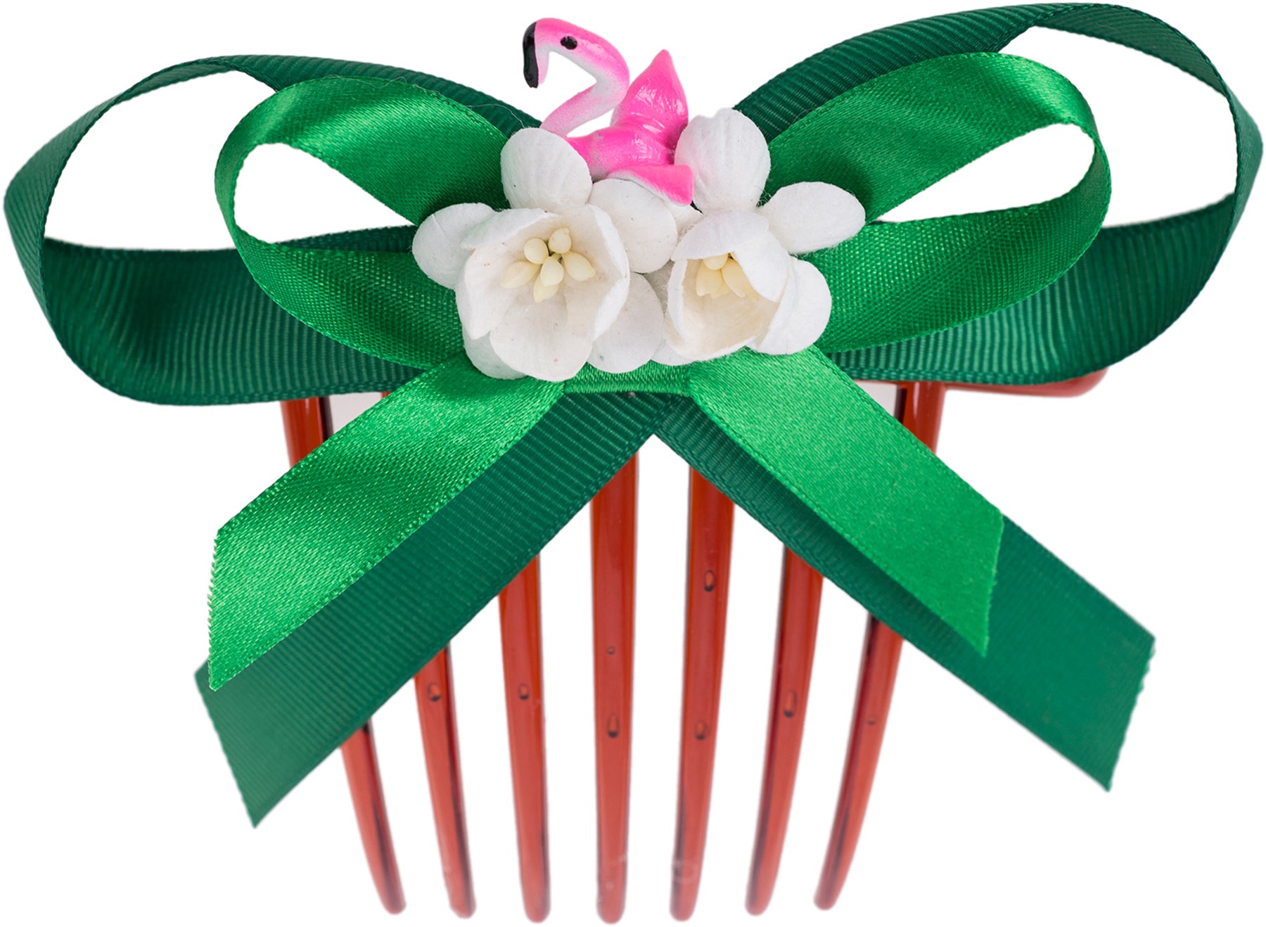 Killer_Kirsche_STEFANI_Schleifen_BLueTEN_Flamingo_HAARKAMM_killer_kirsche