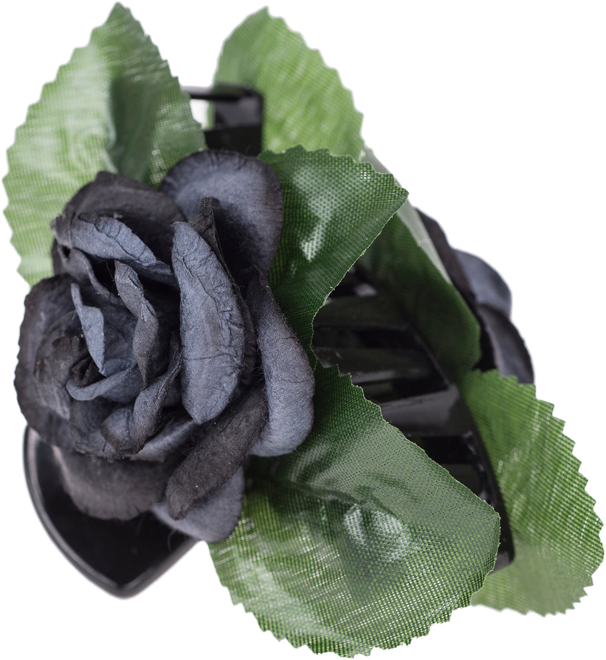 Killer_Kirsche_SUSETTE_Floral_BLACK_ROSE_Blueten_Haarklammer_SPANGE-2