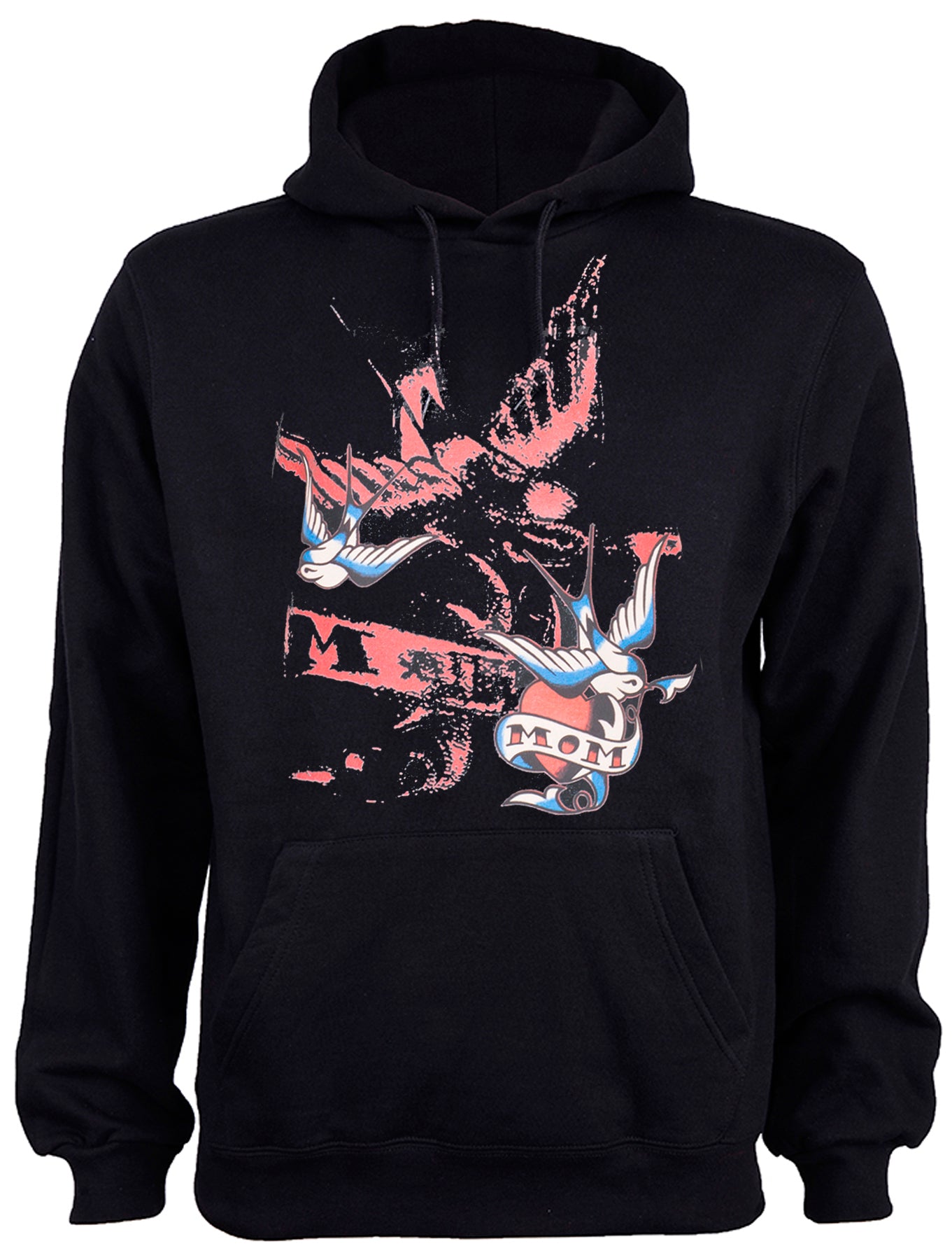 Killer_Kirsche_Striped_OLDSCHOOL_Swallow_MOM_Schwalben_Tattoo_MEN_HOODED_Kapuzenpullover_Motiv_Vorneijta91laCCyR7