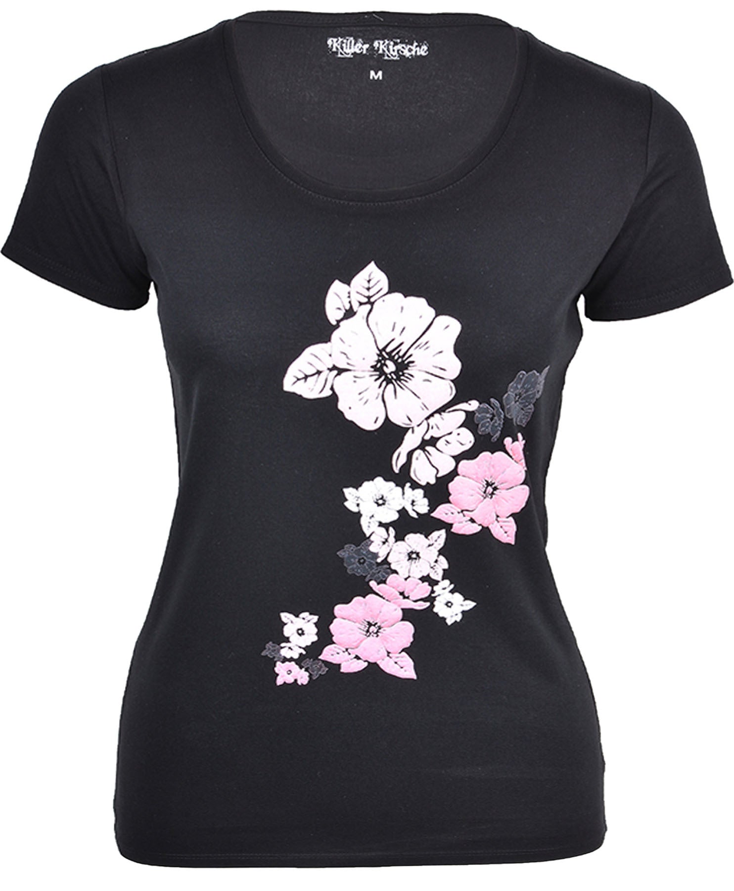 Killer_Kirsche_TIKI_Flower_HIBISCUS_Aloha_Retro_SHIRT_Blk_schwarz_killer_kirschebXOysbIxCMO1M