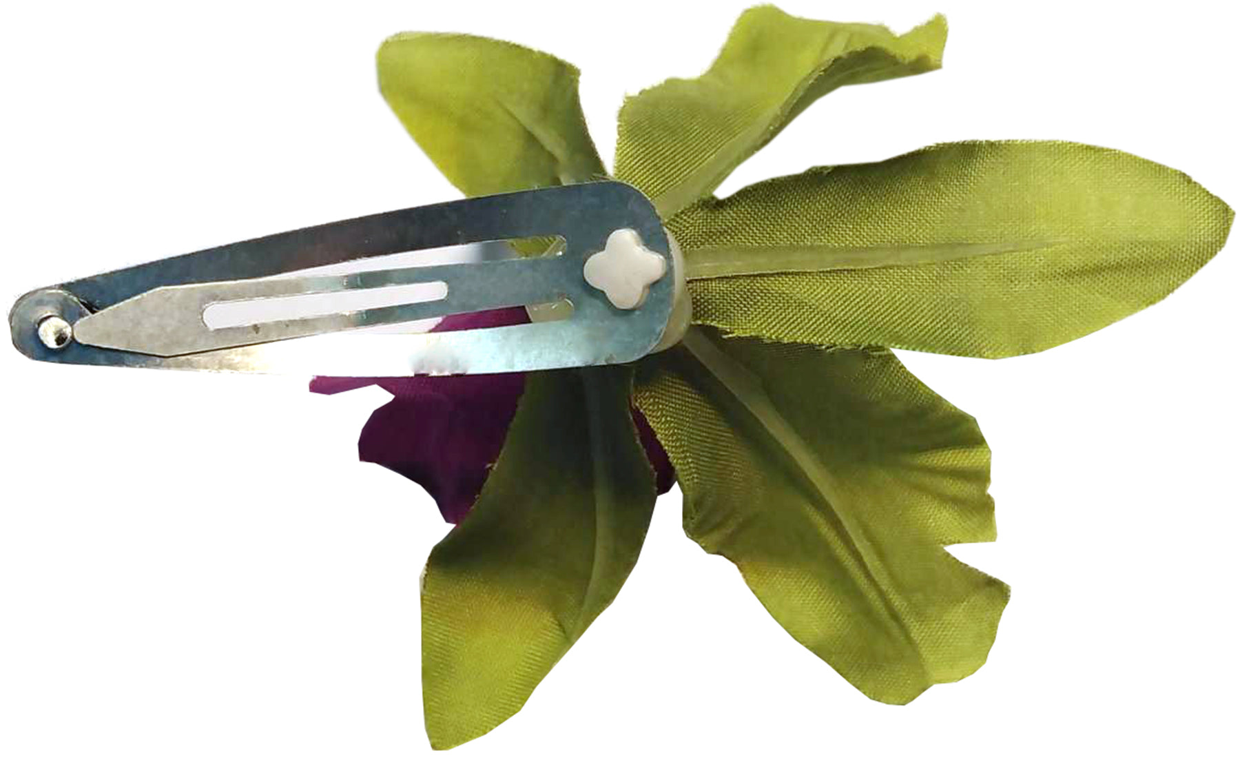Killer_Kirsche_Vintage_50s_ORCHIDEEN_Blueten_Haarspange_-_Gruen_3