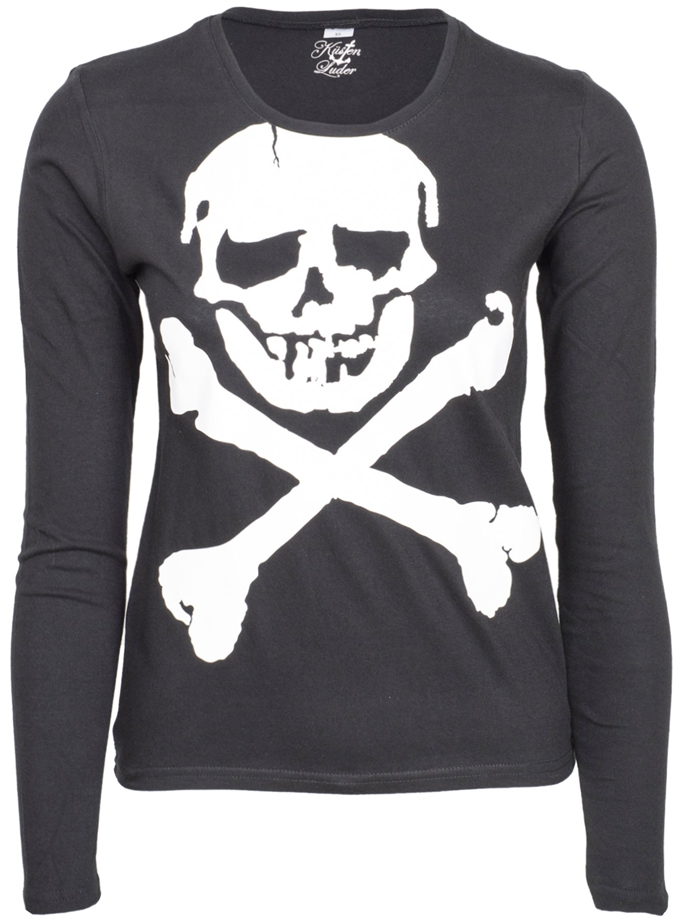 Killer_Kirsche_White_SKULL_X-Bones_Totenkopf_Langarm_SHIRT_killer_kirsche