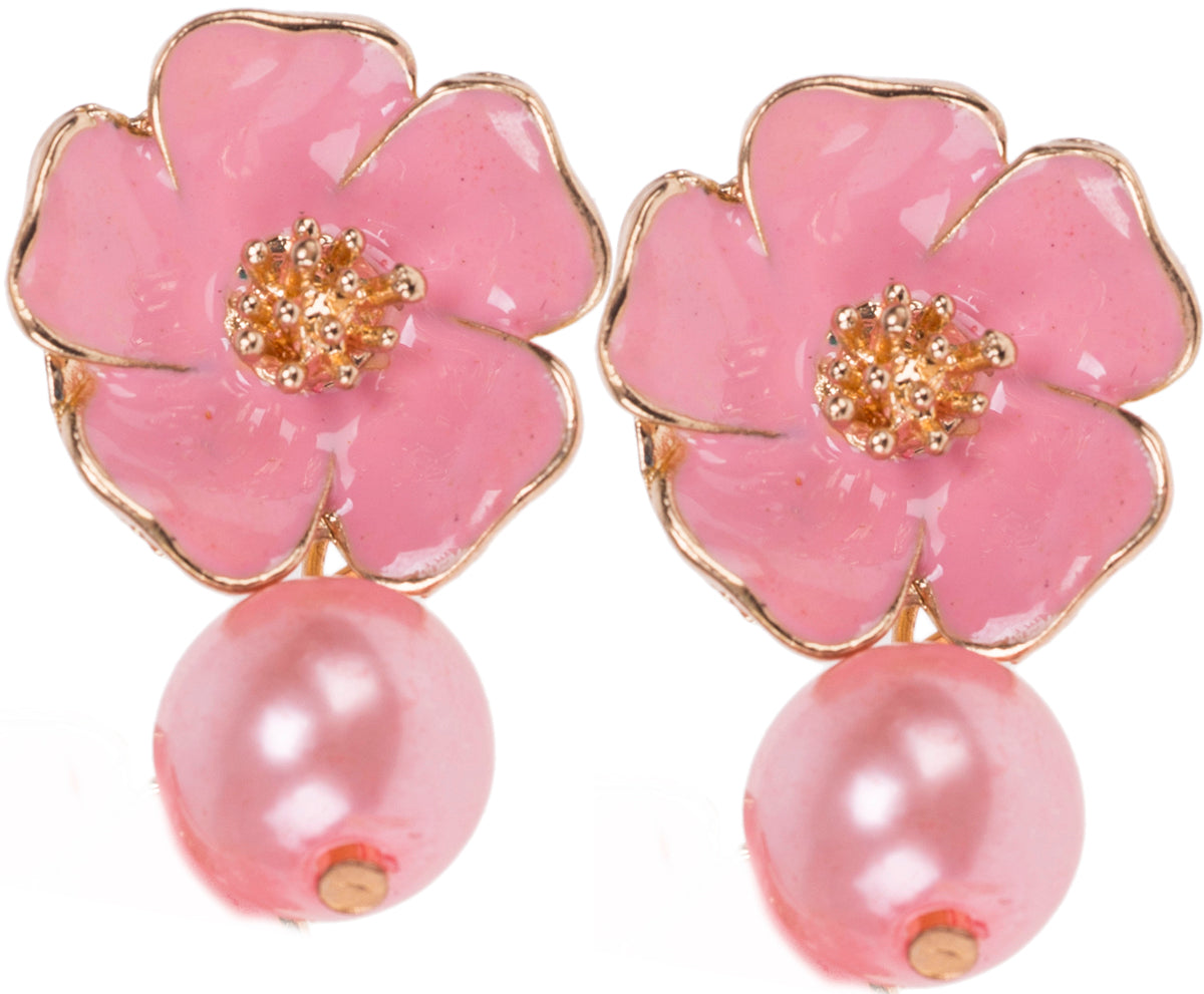 Killer_Kirsche_ZAIDE_Vintage_BLUMEN_PEARL_Flower_Perlen_OHRSTECKER_rosa_killer_kirscheV22mZBKUMtXyR