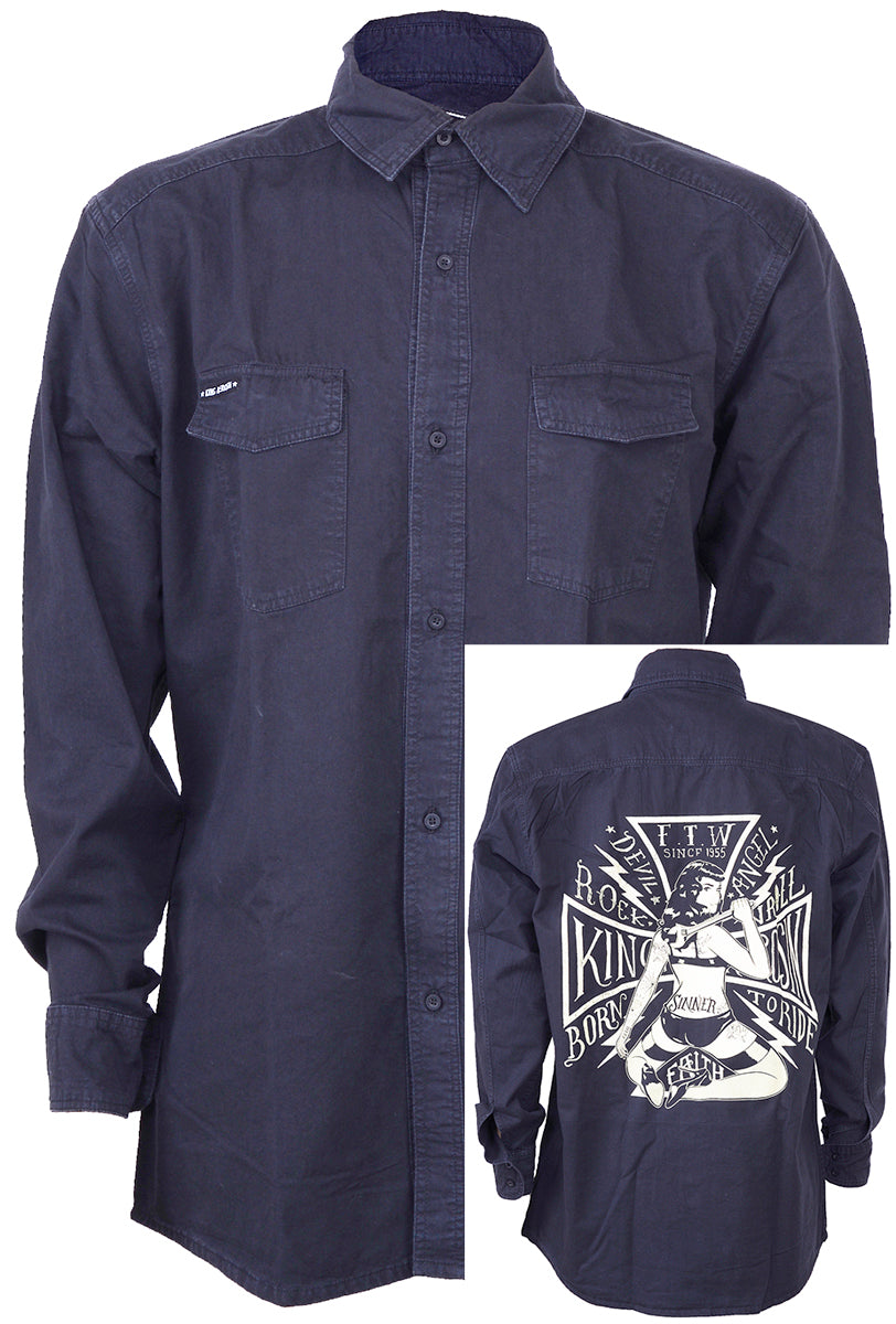 King_Kerosin_BORN_TO_BE_WILD_Retro_Oldschool_Tattoo_MEN_Hemd_-_Schwarz_kollhmm00QXtgdJgT