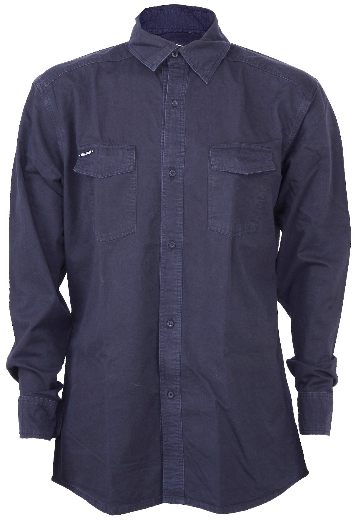 King_Kerosin_BORN_TO_BE_WILD_Retro_Oldschool_Tattoo_MEN_Hemd_-_Schwarz_vorne