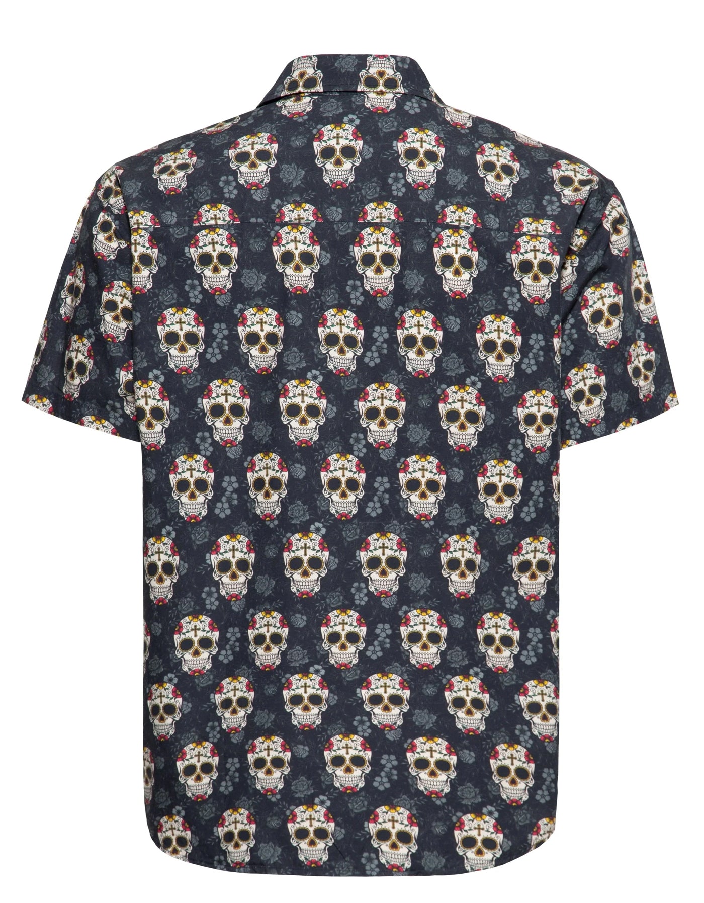 King_Kerosin_CALAVERA_SKULL_Mexican_Skull_allover_Retro_50s_Vintage_HEMD_Shirt-2