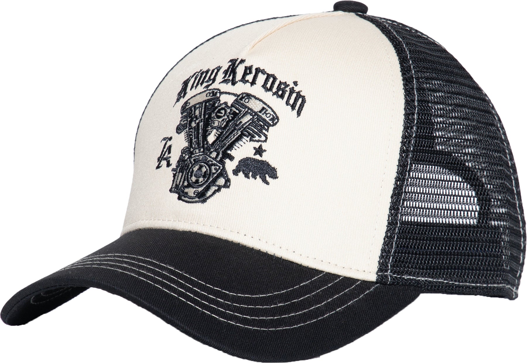 King_Kerosin_CALIFORNIA_MOTOR_Engine_EMBROIDERY_Snapback_Mesh_TRUCKER_CAP_Killer_Kirsche-1