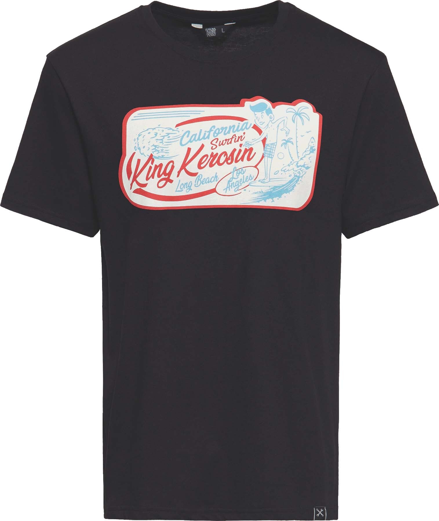 King_Kerosin_CALIFORNIA_SURFIN_MOTIV_Kurzarm_Regular_Fit_T-SHIRT_Oberteil_killer_kirsche_1