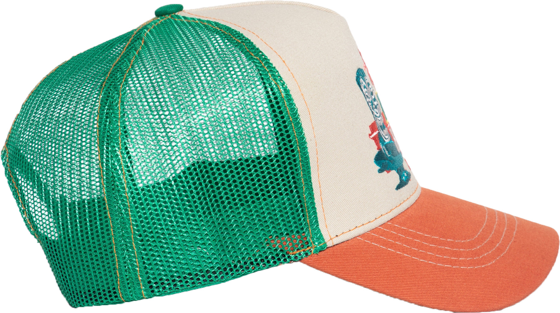 King_Kerosin_HONOLULU_HAWAII_Embroidered_TIKI_Snapback_Mesh_TRUCKER_CAP_Muetze_Killer_Kirsche-3