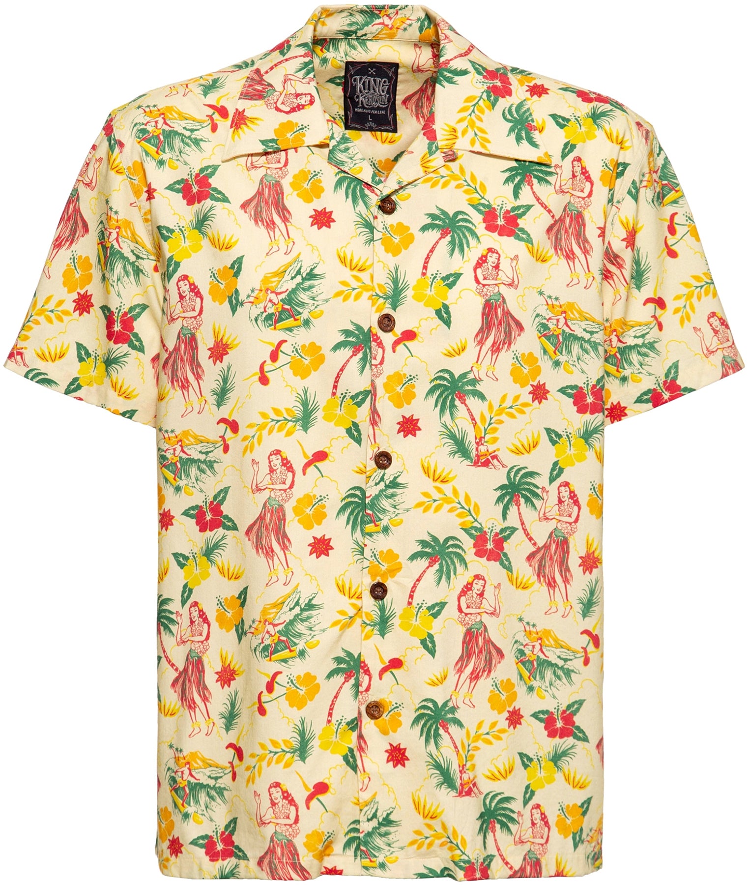 King_Kerosin_HULA_GIRL_Retro_Tropical_Herren_50s_HAWAII_HEMD_Shirt_killer_kirsche