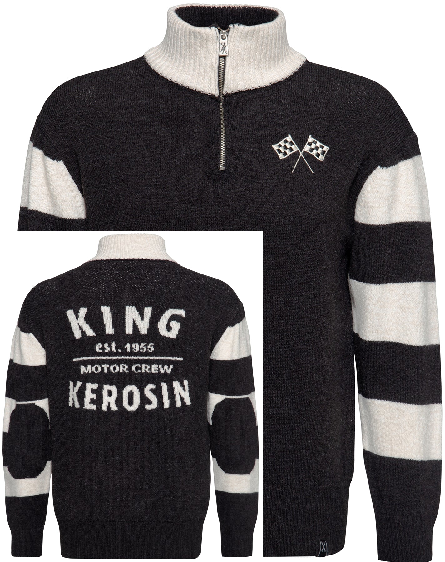 King_Kerosin_KK_MOTOR_CREW_Langarm_Retro_ZIP_Strick_Pullover_killer_kirsche_0