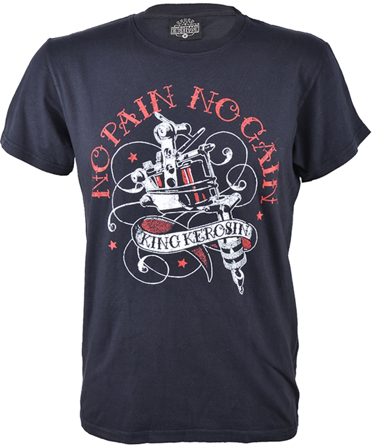 King_Kerosin_NO_PAIN_NO_GAIN_Oldschool_Tattoo_MEN_T-Shirt_-_Schwarz_killer_kirsche29Sx2AuVSv21g