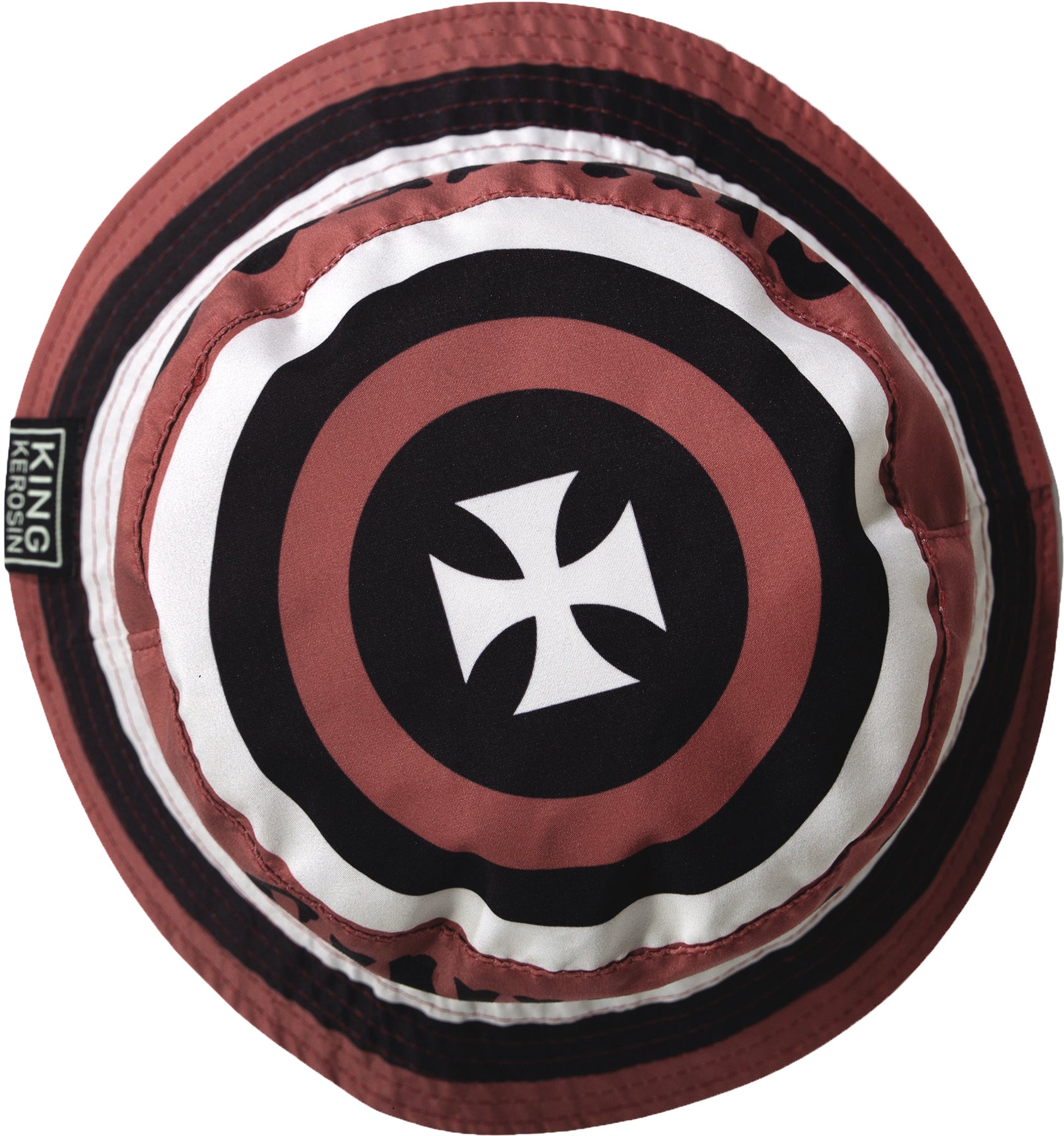 King_Kerosin_RED_BARON_Retro_Iron_Cross_Sinners_WENDBARER_BUCKET_HAT_Fischerhut_Killer_Kirsche-3