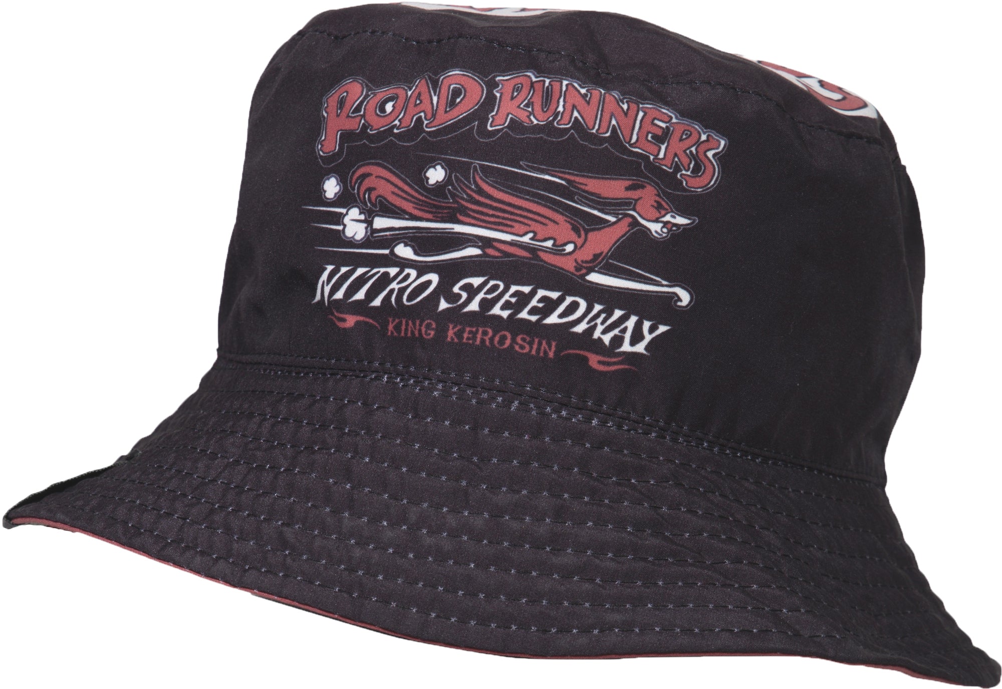 King_Kerosin_ROAD_RUNNERS_Retro_2_in_1_WENDBARER_BUCKET_HAT_Fischerhut_Killer_Kirsche-2