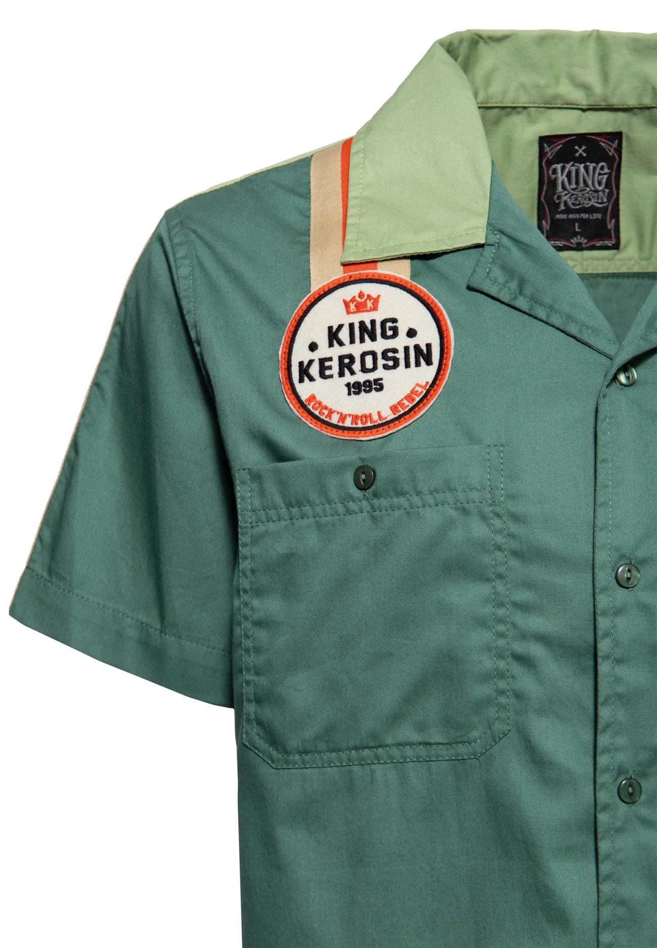 King_Kerosin_ROCKNROLL_REBEL_KING_Racing_Oldschool_Retro_50s_Vintage_HEMD_Shirt_-_Gruen-4