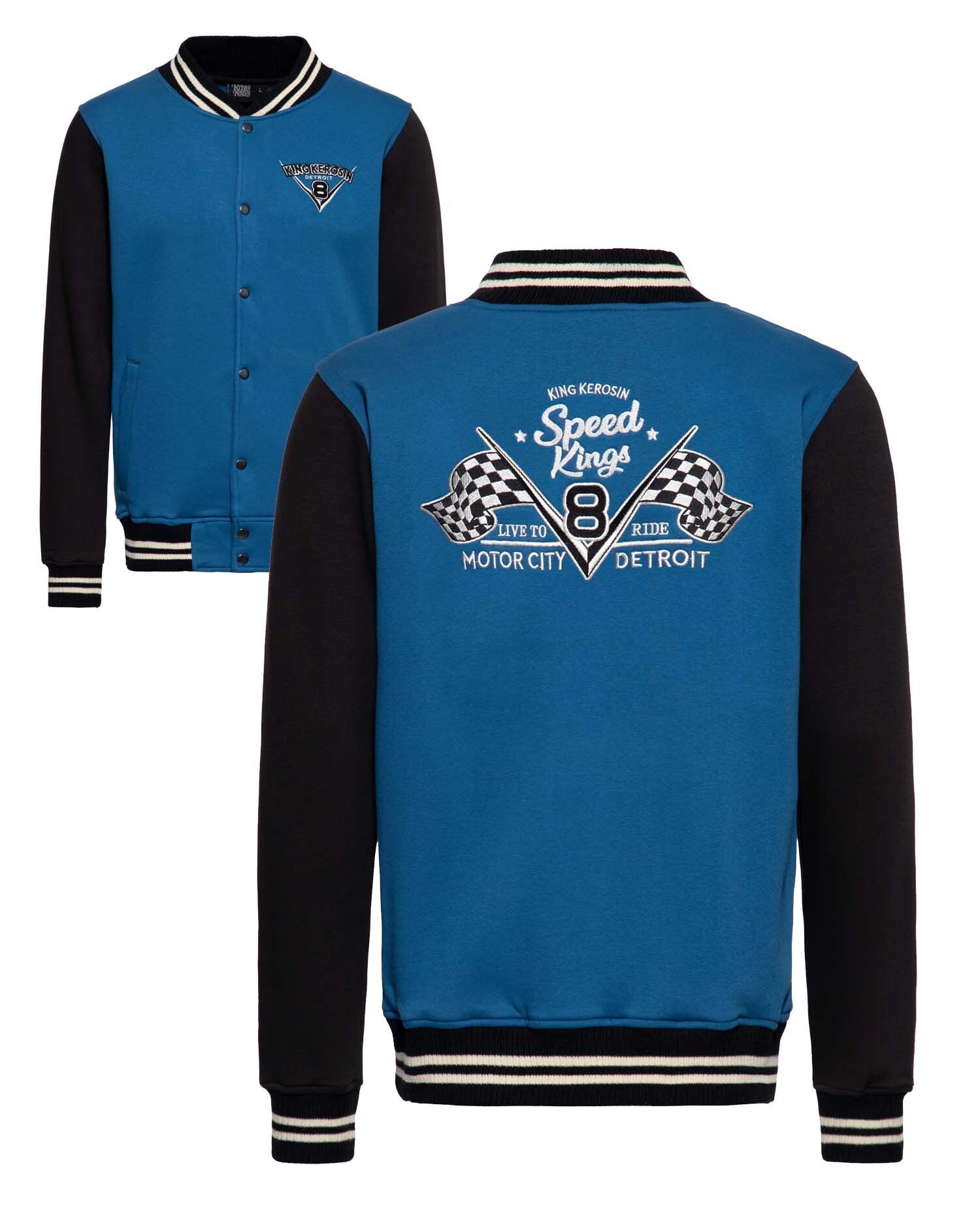 King_Kerosin_SPEED_KINGS_V8_Oldschool_Stick_Detroit_COLLEGE_Jacke_Baseball_JACKET_Smoke_Blue-7