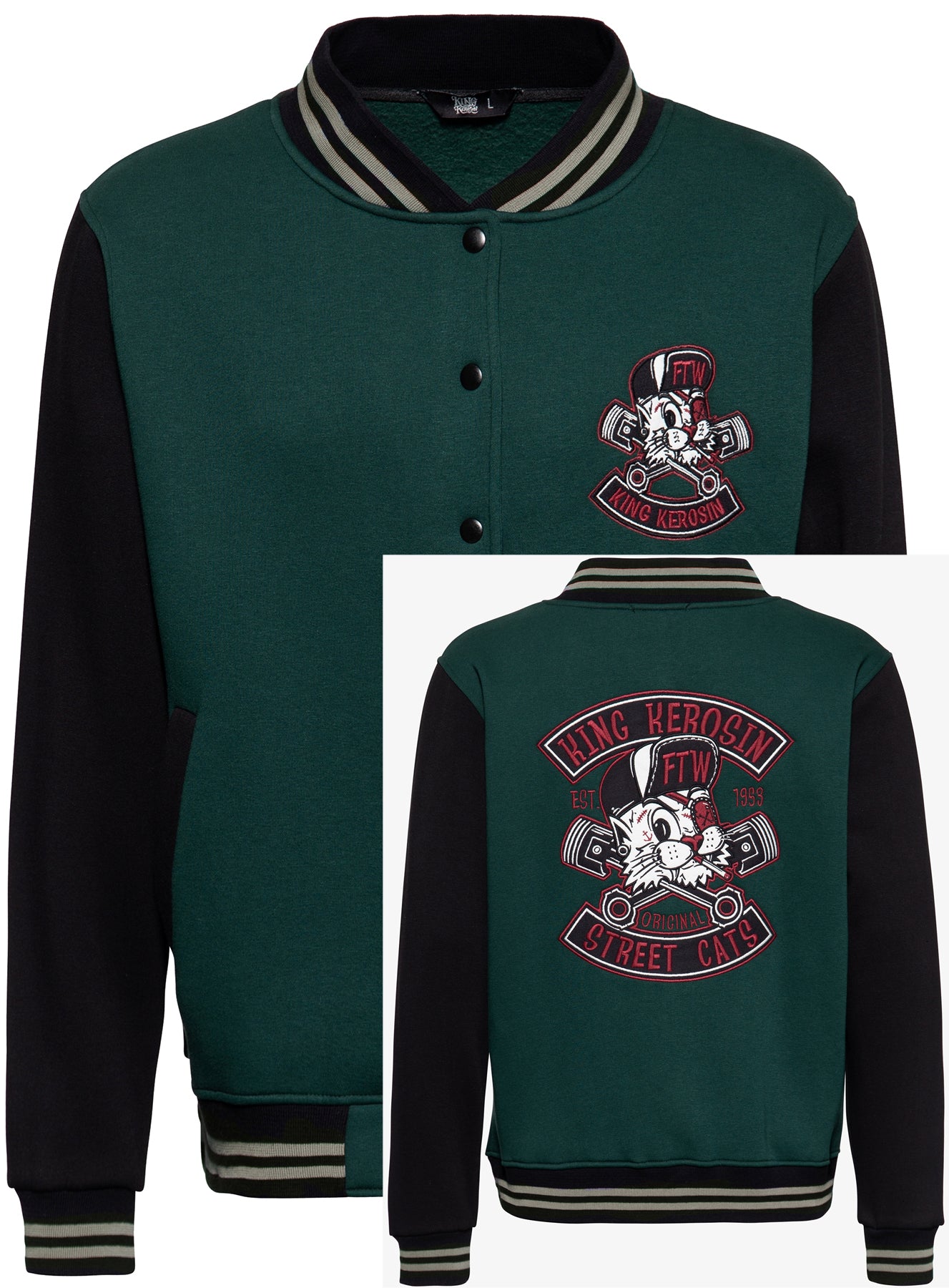 King_Kerosin_STREET_CAT_Oldschool_EMBROIDERY_Stick_COLLEGE_Baseball_JACKET_-_Gruen_killer_kirsche_0