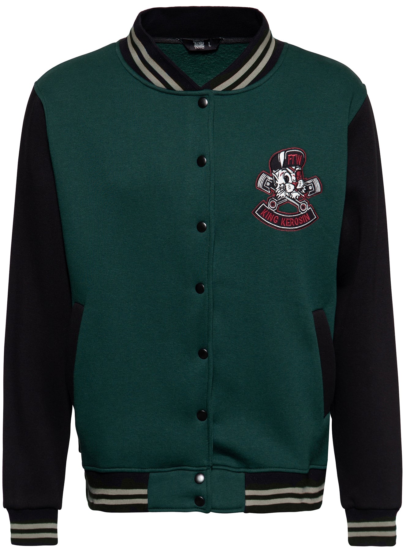 King_Kerosin_STREET_CAT_Oldschool_EMBROIDERY_Stick_COLLEGE_Baseball_JACKET_-_Gruen_killer_kirsche_1
