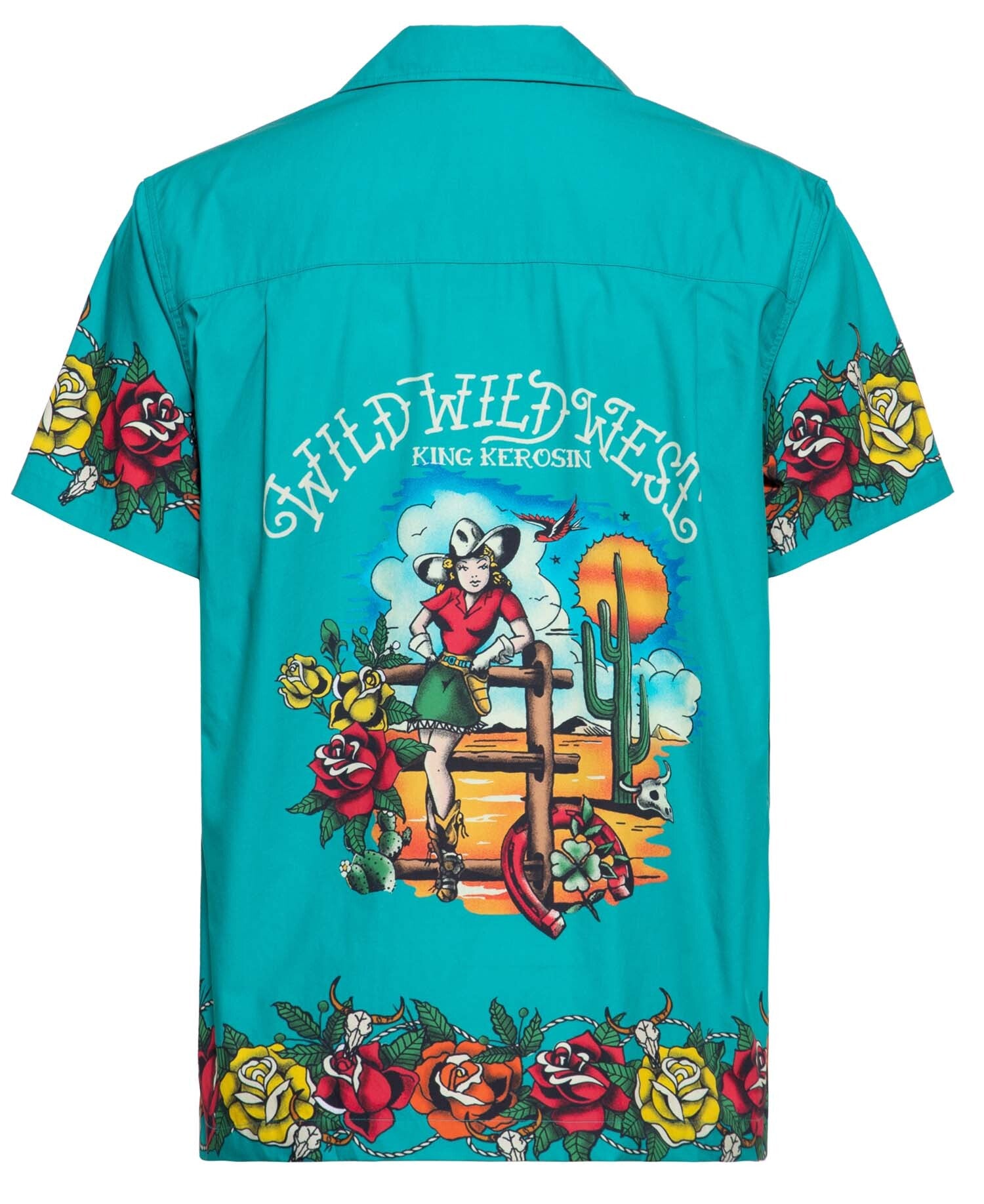 King_Kerosin_WILD_WILD_WEST_TEXAS_Oldschool_Retro_50s_HAWAII_HEMD_Shirt_Trkis-2