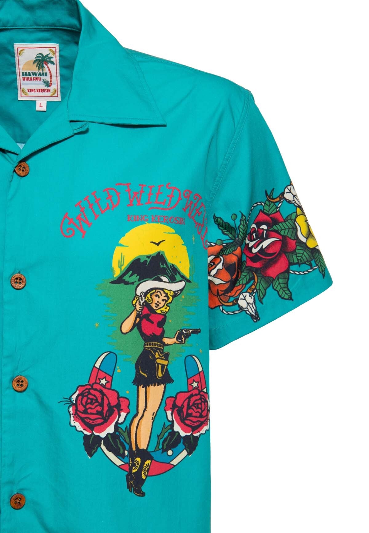 King_Kerosin_WILD_WILD_WEST_TEXAS_Oldschool_Retro_50s_HAWAII_HEMD_Shirt_Trkis-4