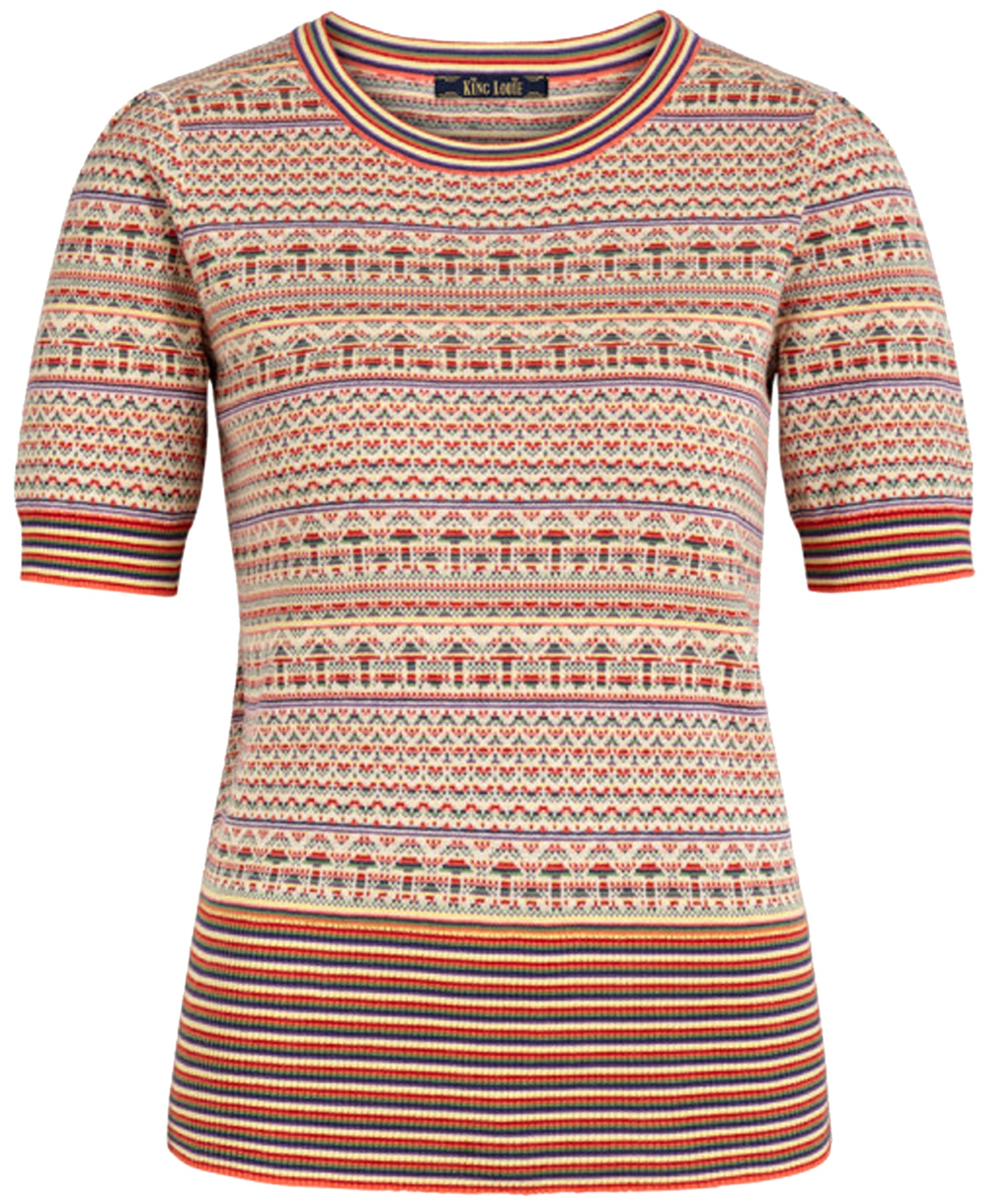 King_Louie_AGNES_HACIENDA_50s_FEINSTRICK_Kurzarm_Rundhals_SHIRT_Oberteil_killer_kirscheG2mjdwr7kZeQr