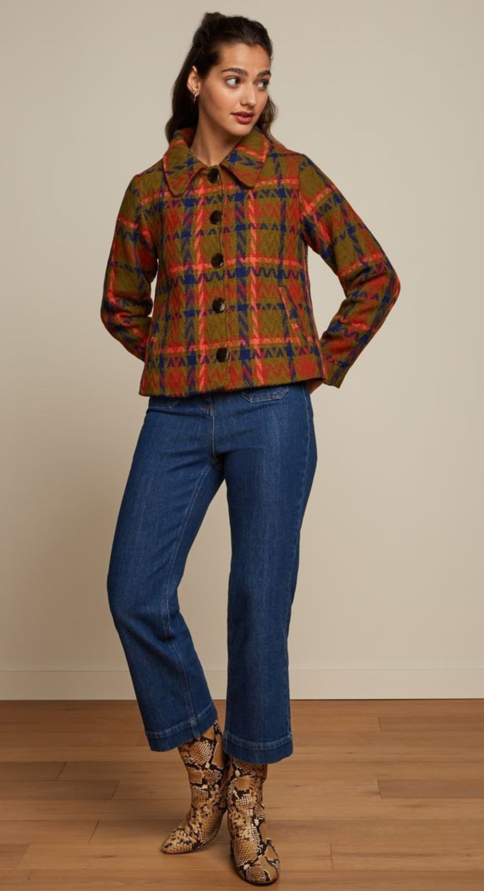 King_Louie_ANAIS_CARLSON_Vintage_TARTAN_Check_KRAGEN_Coat_JACKET_Jacke_killer_kirsche_2