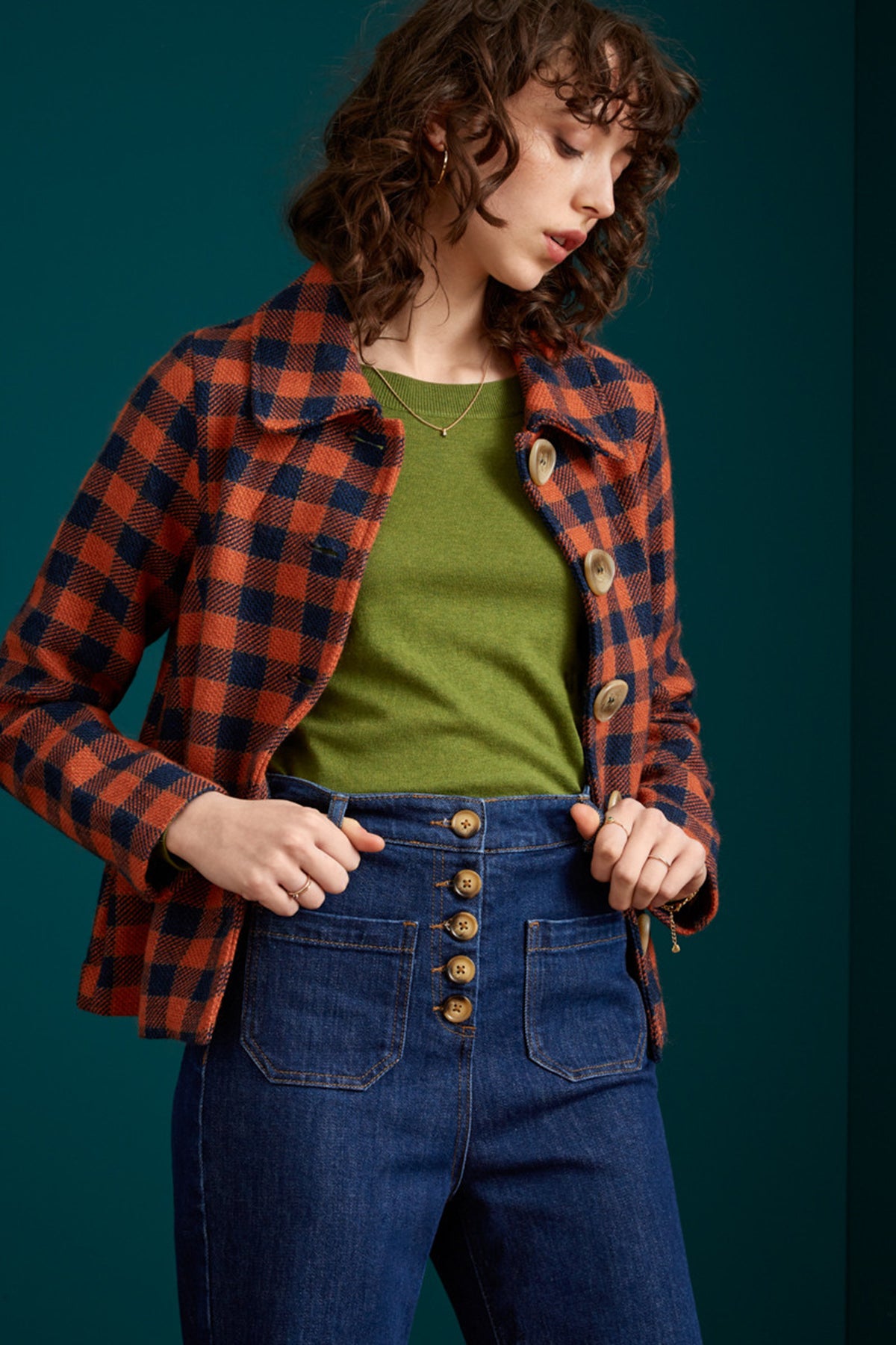 King_Louie_ANAIS_WOODLAND_CHECK_Vintage_KARO_Kragen_Coat_JACKET_Jacke_iller_kirse_29uigceHkMjEva