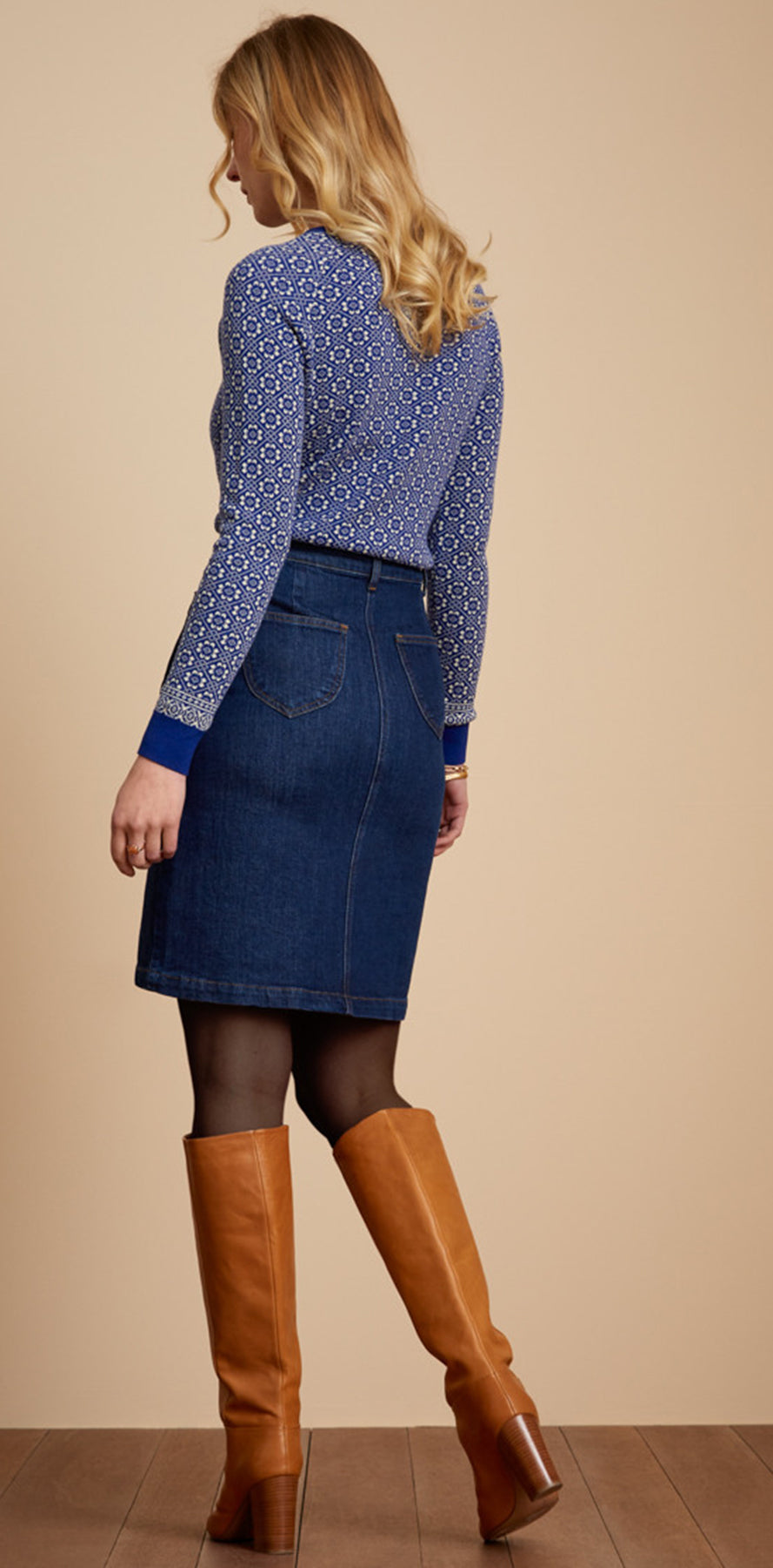 King_Louie_ANGIE_Vintage_GOLDEN_DENIM_High_Waist_Buttoned_JEANS_ROCK_Skirt_killer_kirsche_3