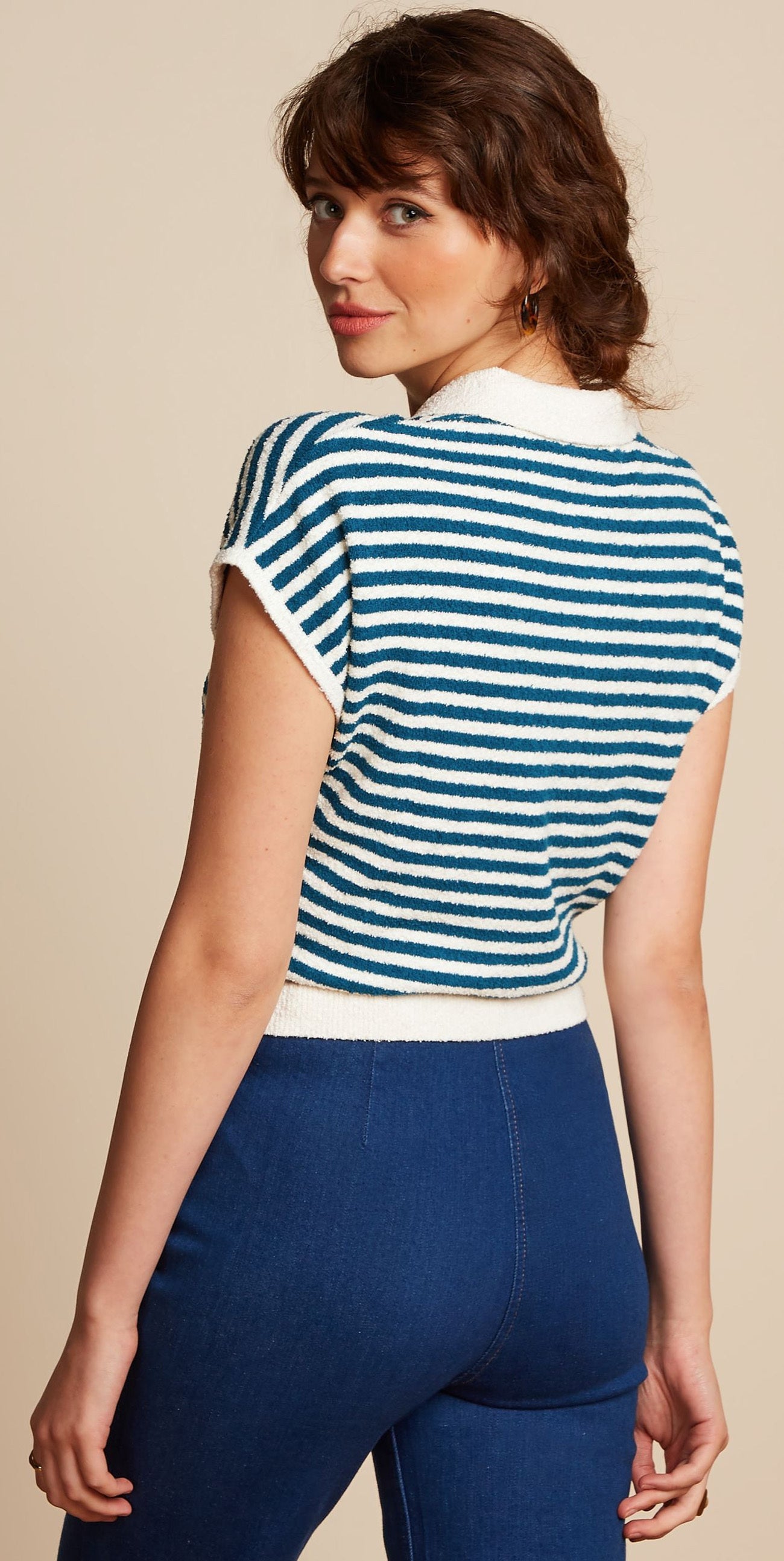 King_Louie_ANN_POLO_Dee_Dee_Frottee_Streifen_Sailor_Vintage_SHIRT_Oberteil-2kueuQE0QxxJhj