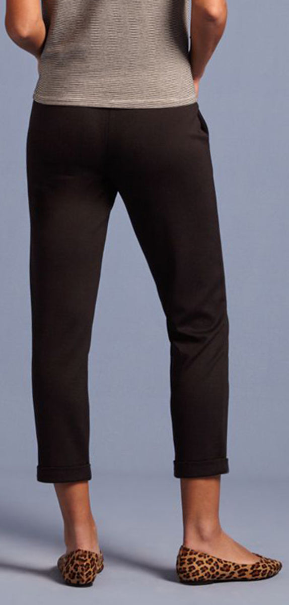 King_Louie_ANN_Vintage_PLAIN_High_Waist_Woven_Crepe_PANTS_Hose_Schwarz-3