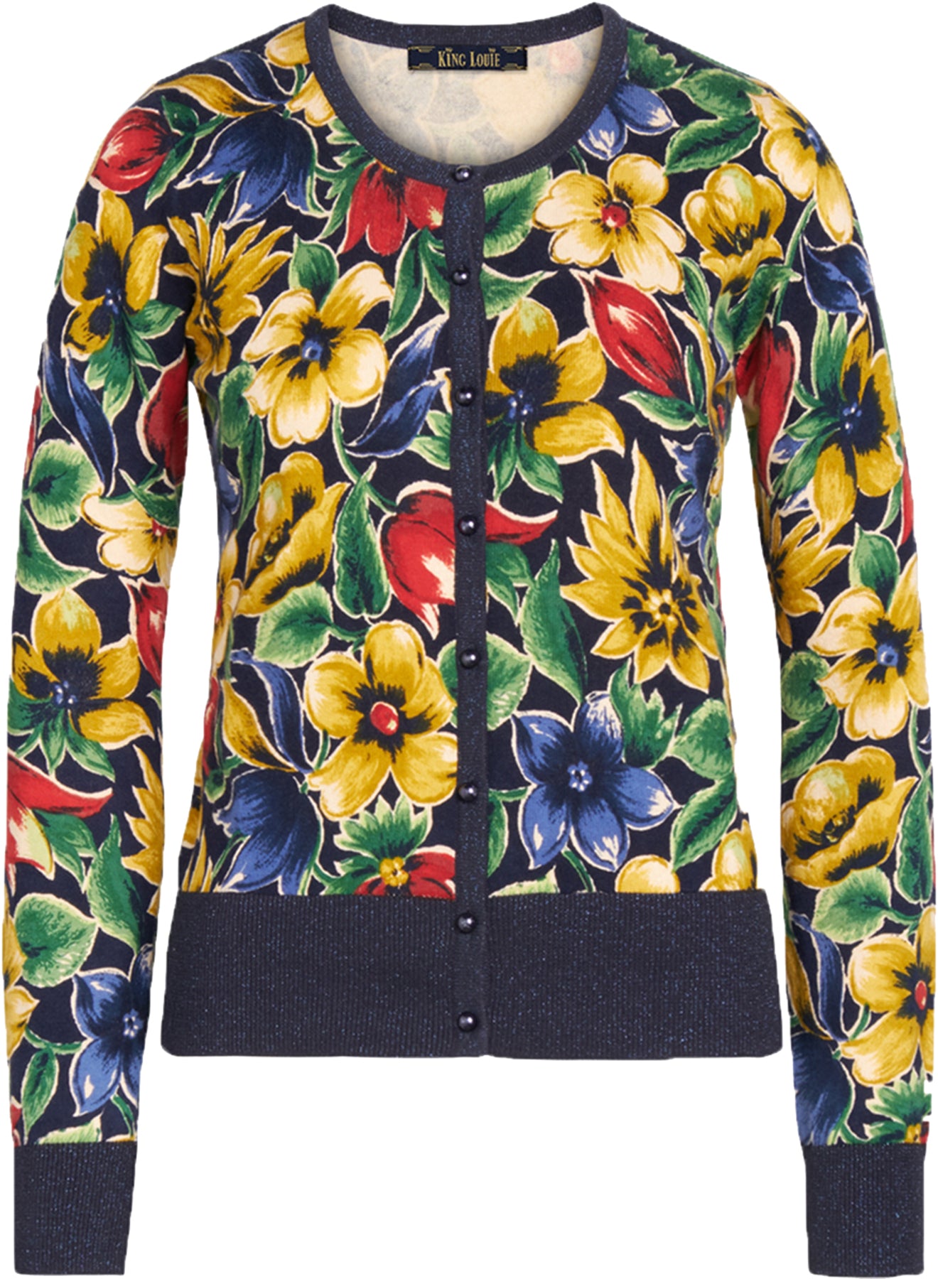 King_Louie_AQUARELLE_Vintage_BLUMEN_Floral_Strickjacke_CARDIGAN_killer_kirsche