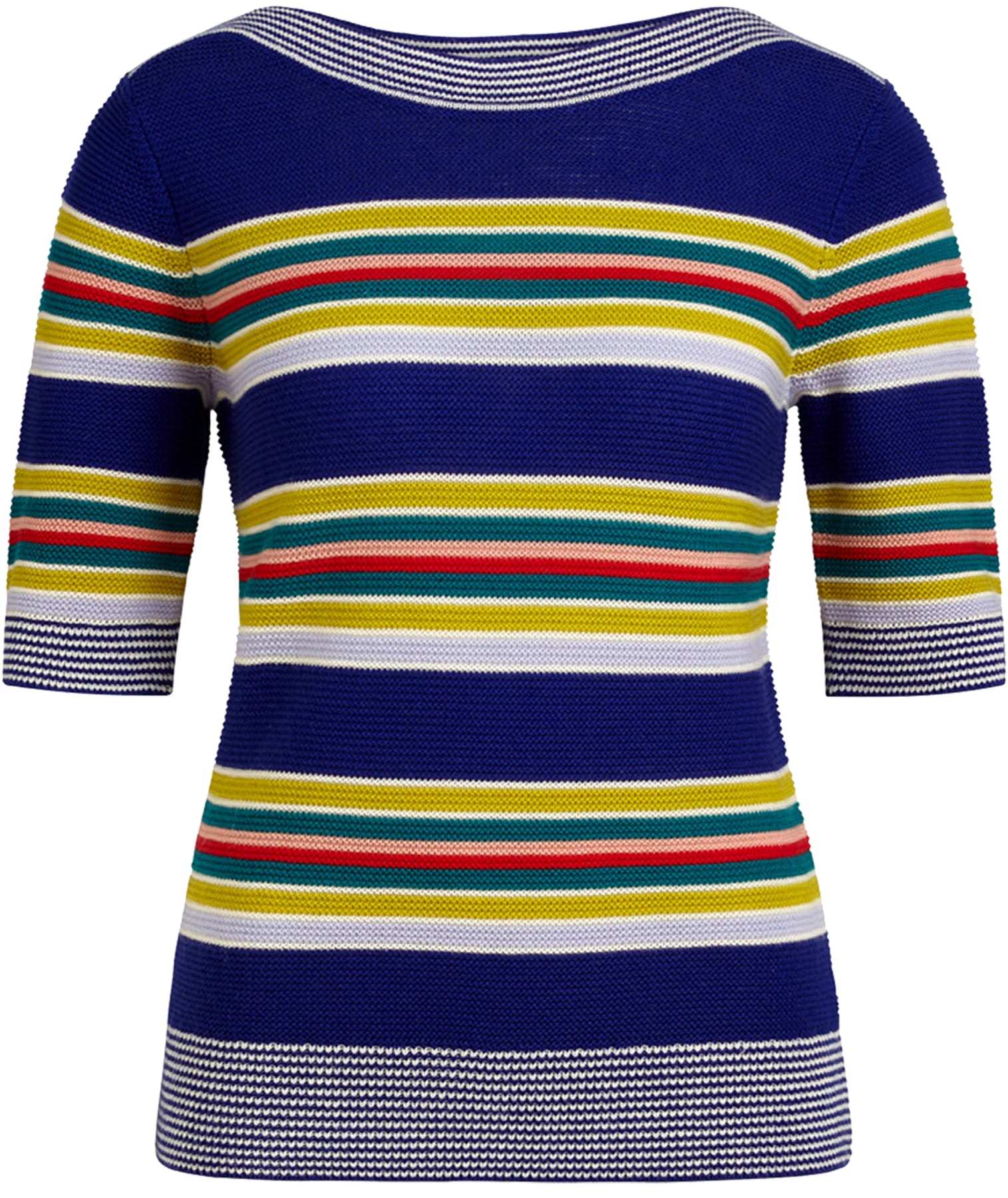 King_Louie_AUDREY_CARANO_Vintage_STREIFEN_Kurzarm_STRICK_SHIRT_Oberteil_killer_kirsche