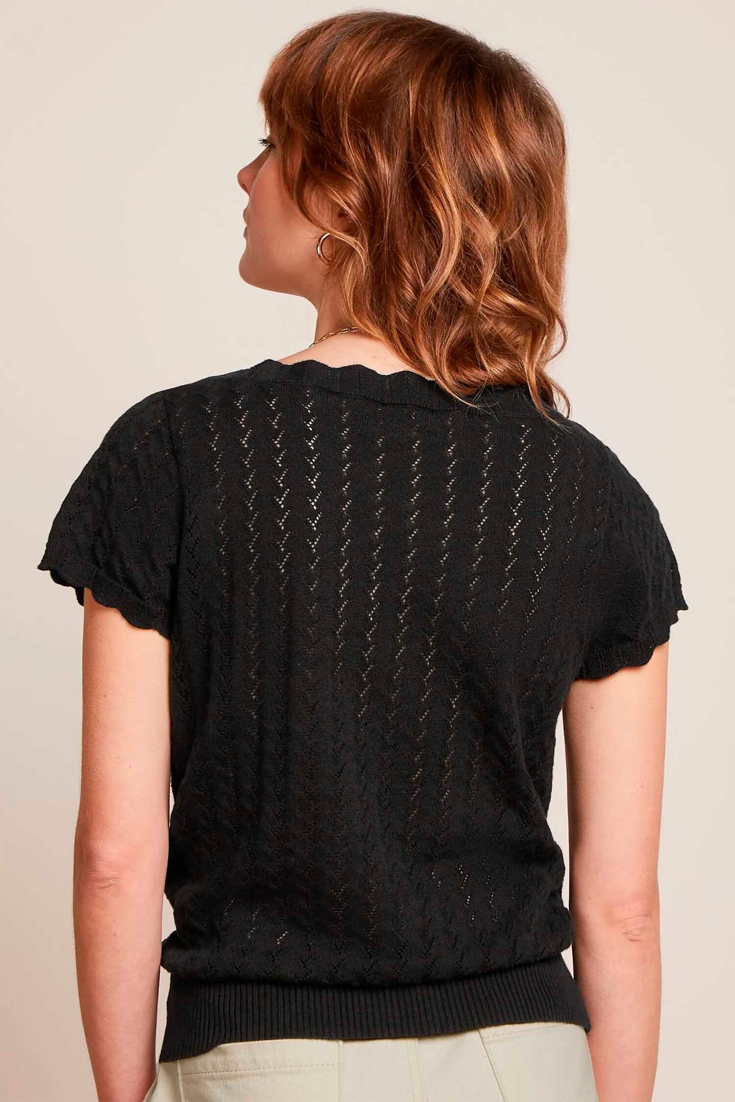 King_Louie_AUDREY_ROCKY_Vintage_Ajour_Lochmuster_Kurzarm_STRICK_SHIRT_-_Schwarz-3