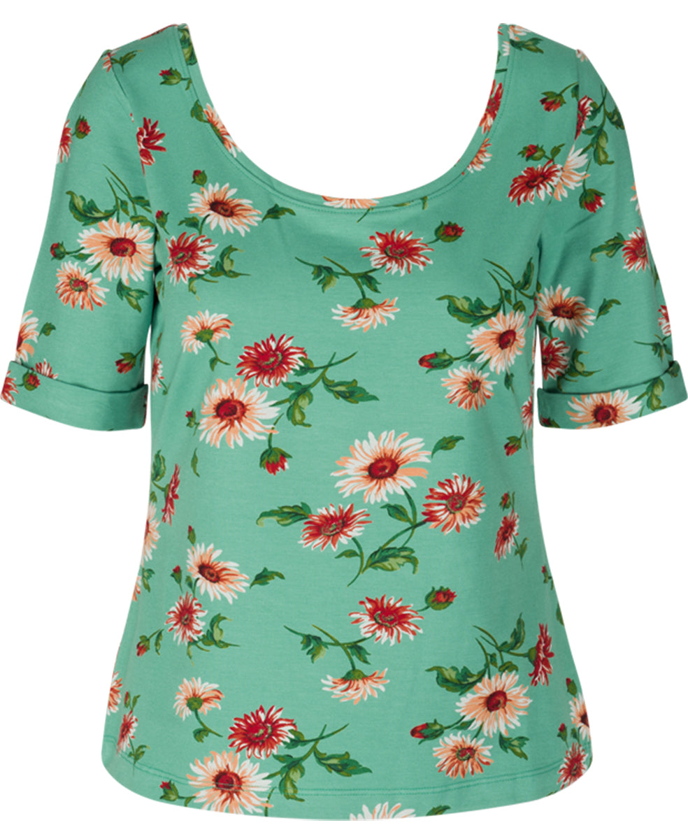 King_Louie_BALLERINA_Vintage_DANZA_Blumen_Florales_Kurzarm_SHIRT_Oberteil-1