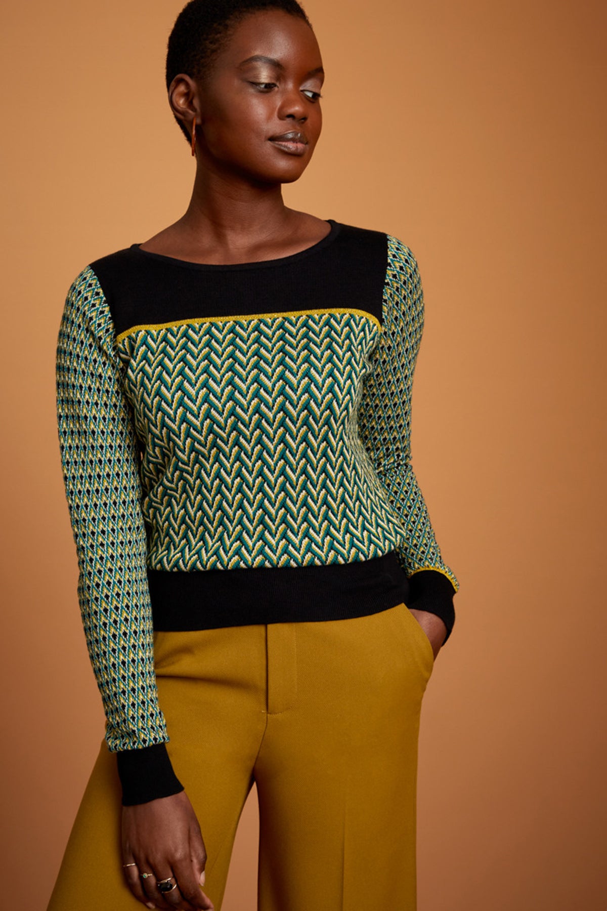 King_Louie_BELLA_MISTLETOE_Glitzer_ZICK_ZACK_Retro_Langarm_PULLOVER_Oberteil_killer_kirsche_2