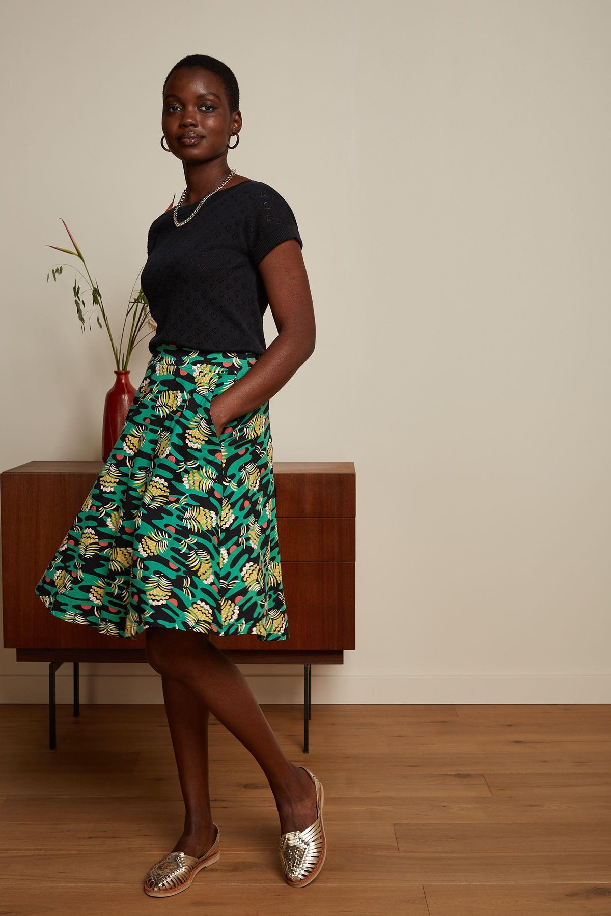 King_Louie_BOATNECK_AJOUR_HEART__Lochmuster_Top_Vintage_SHIRT_-_Schwarz_killer_kirsche_2pMASNQKdETwpt