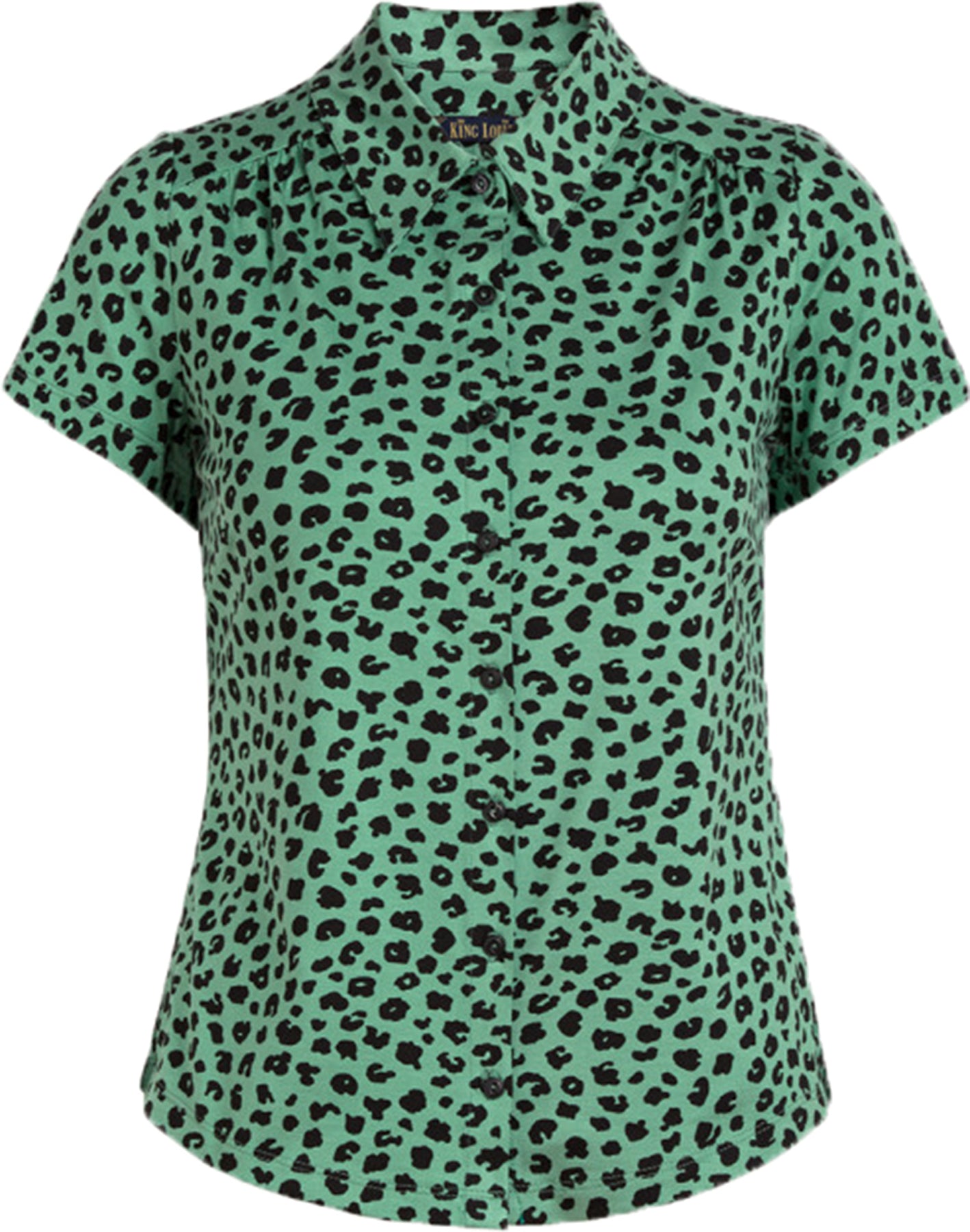 King_Louie_BOBCAT_Vintage_LEOPARD_Kurzarm_BUTTONED_Retro_Hemd_BLUSE_Shirt_killer_kirsche