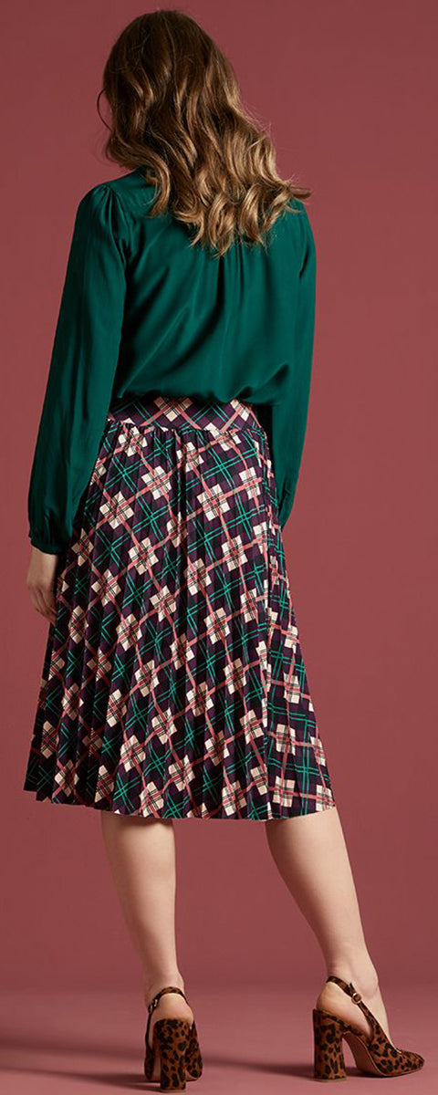 King_Louie_BORDER_Vintage_SOLEIL_CHECK_Karo_A-Linie_PLISSEE_ROCK_Skirt-3MvCPKXxOZPRy2