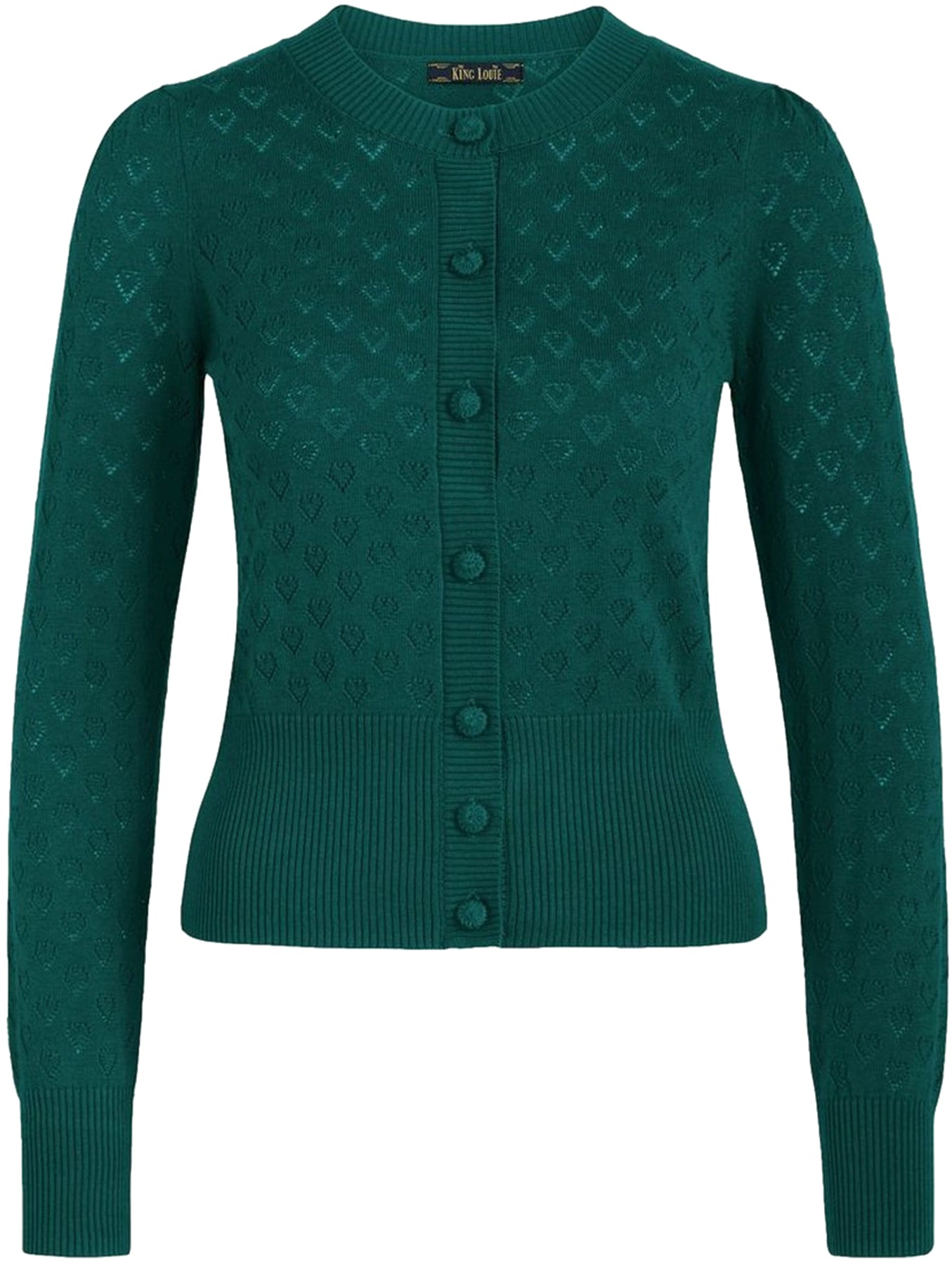 King_Louie_CARDI_HEART_AJOUR_Langarm_PUFF_Retro_Strickjacke_CARDIGAN_-_Dragonfly_Green_killer_kirsche_4