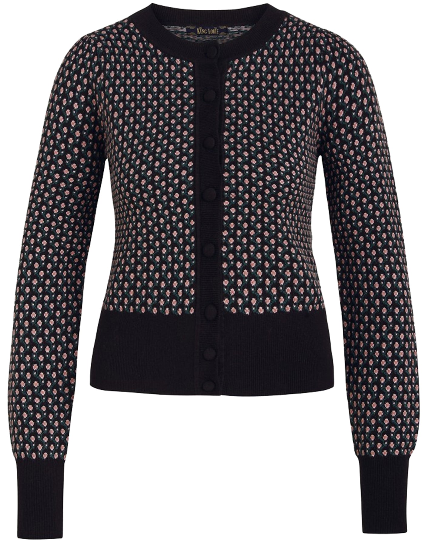 King_Louie_CARDI_PUFF_MAYAN_Retro_JACQUARD_Rundhals_KASCHMIR_Langarm_CARDIGAN_Strickjacke_killer_kirsche_0