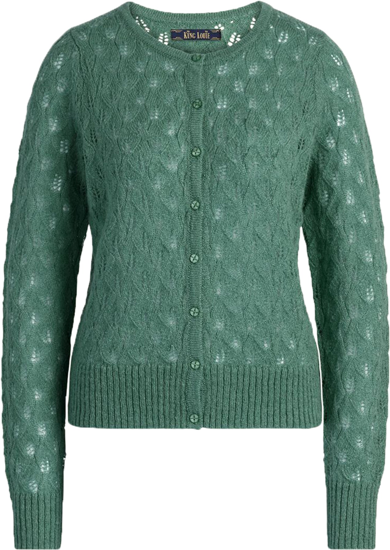 King_Louie_CARDI_VALLINA_Langarm_LOCHMUSTER_Strickjacke_CARDIGAN_Gruen_killer_kirsche3JVSFTtL8NmzO