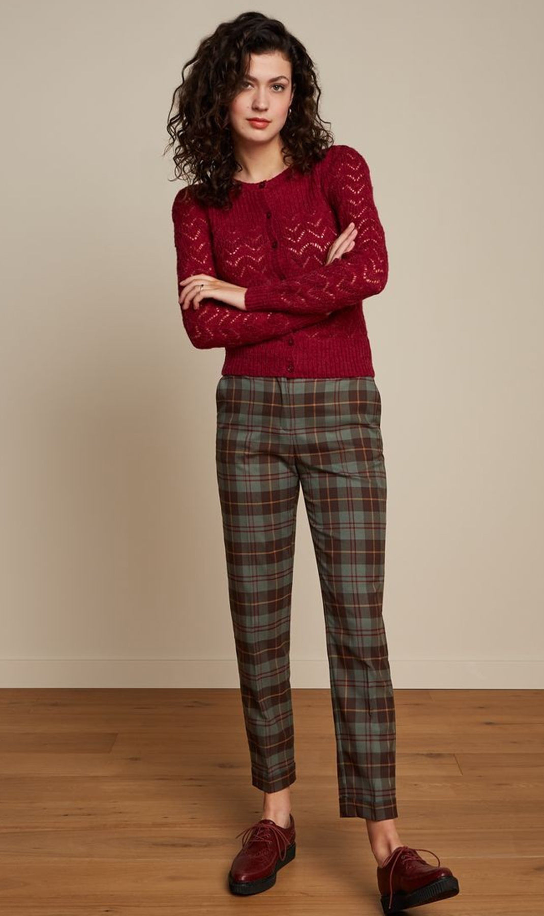 King_Louie_CARDI_YOKE_TASCA__Langarm_LOCHMUSTER_Alpaka_Strickjacke_CARDIGAN_-_Lilac_Red_killer_kirsche_2Wxu7ZVxLnm0hA